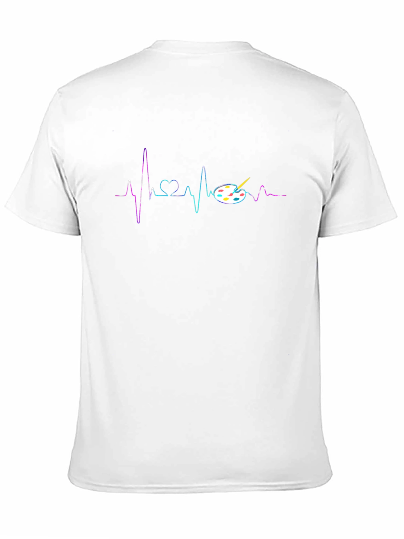 Artist Heartbeat T-Shirt - Painters Palette Design