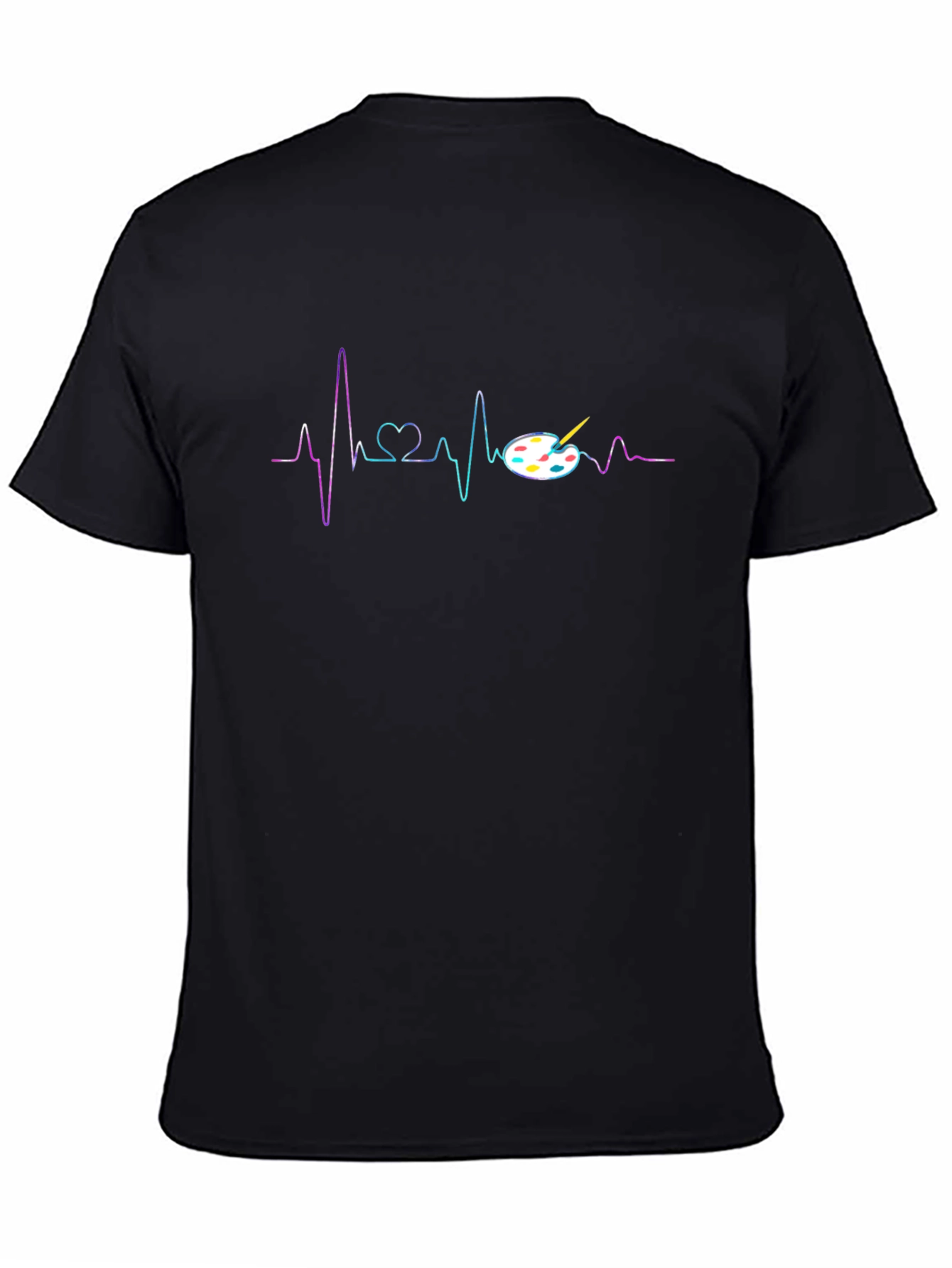 Artist Heartbeat T-Shirt - Painters Palette Design