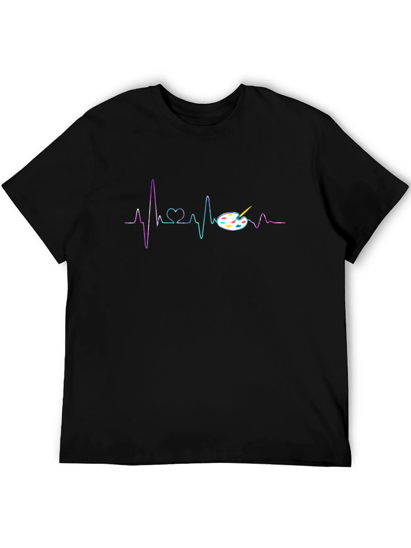 Artist Heartbeat T-Shirt - Painters Palette Design