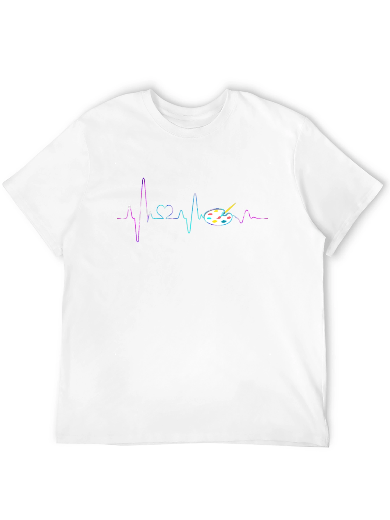 Artist Heartbeat T-Shirt - Painters Palette Design