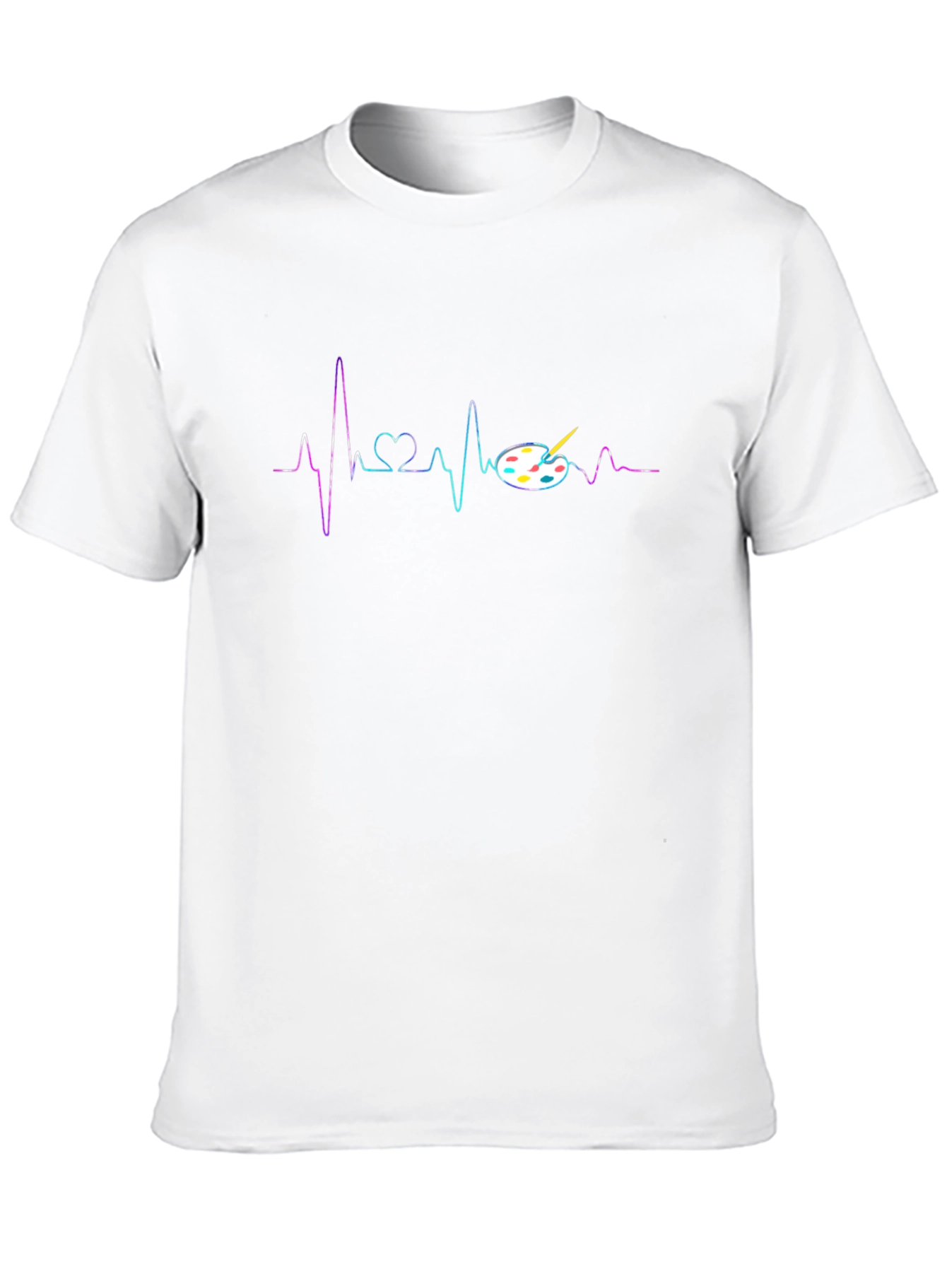Artist Heartbeat T-Shirt - Painters Palette Design