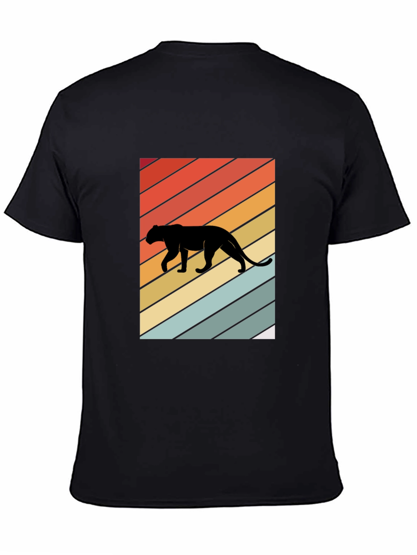 Retro Panther Silhouette Graphic Tee