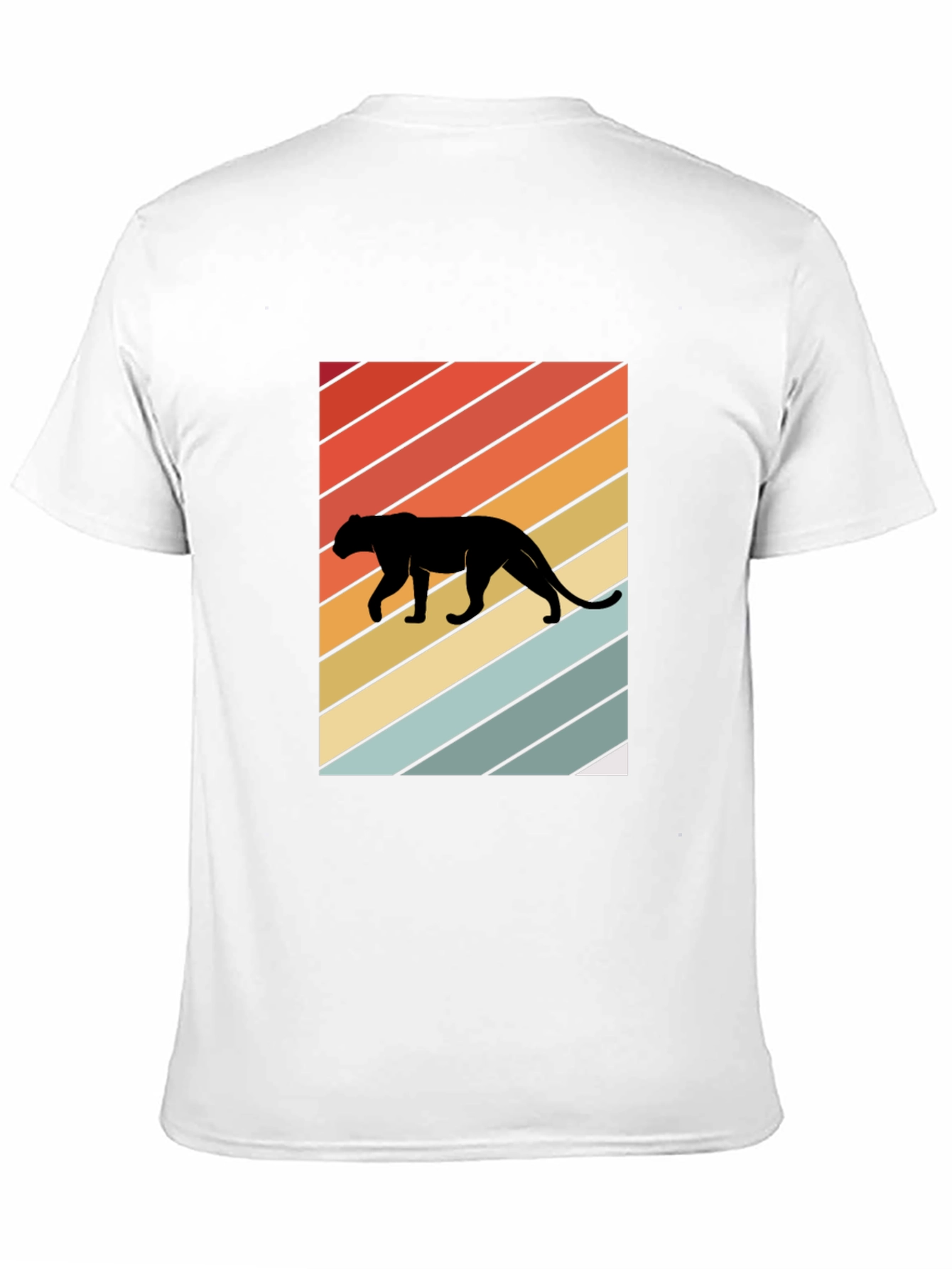 Retro Panther Silhouette Graphic Tee