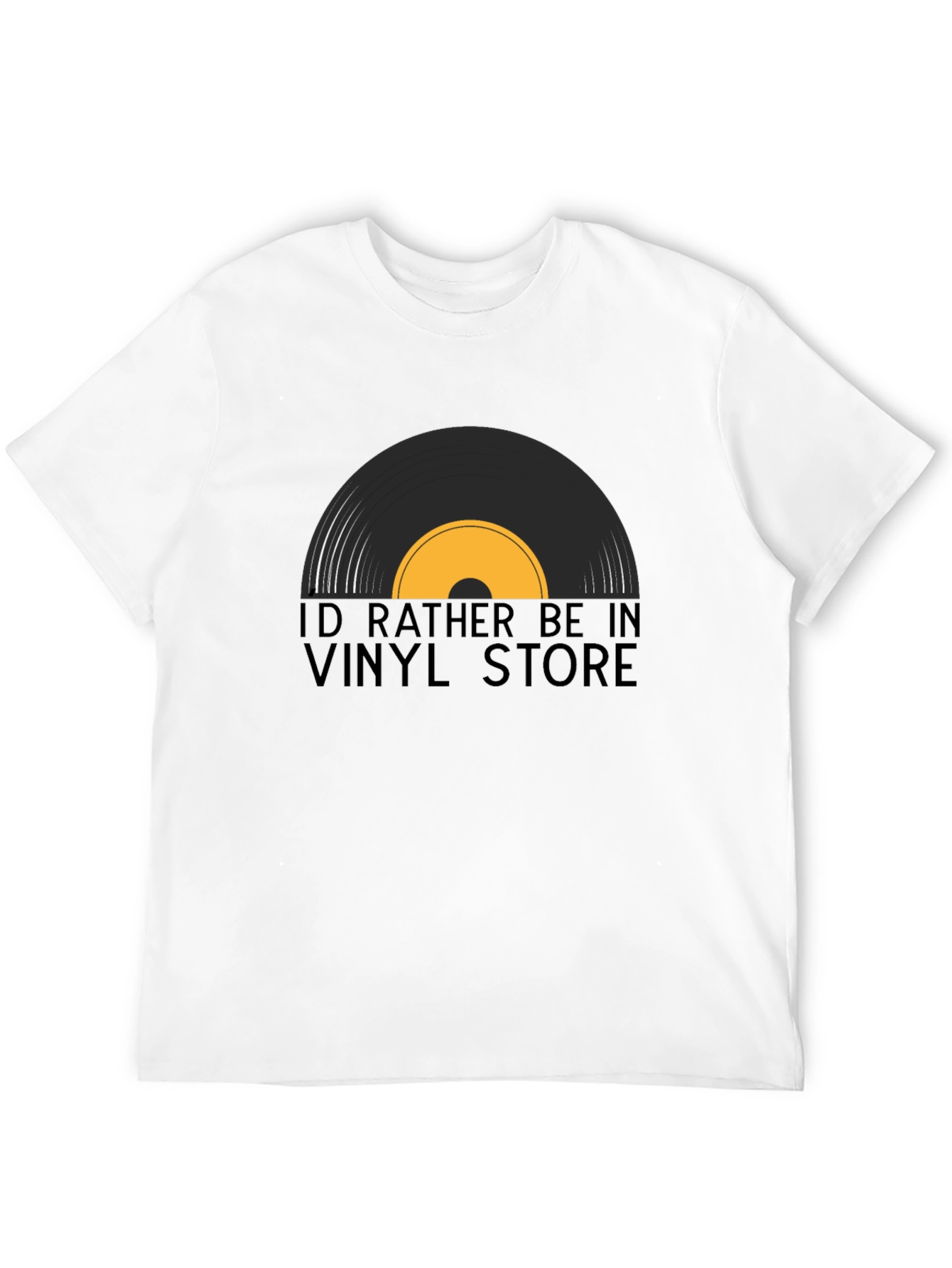 Vinyl Store T-Shirt: Retro Music Lover Tee