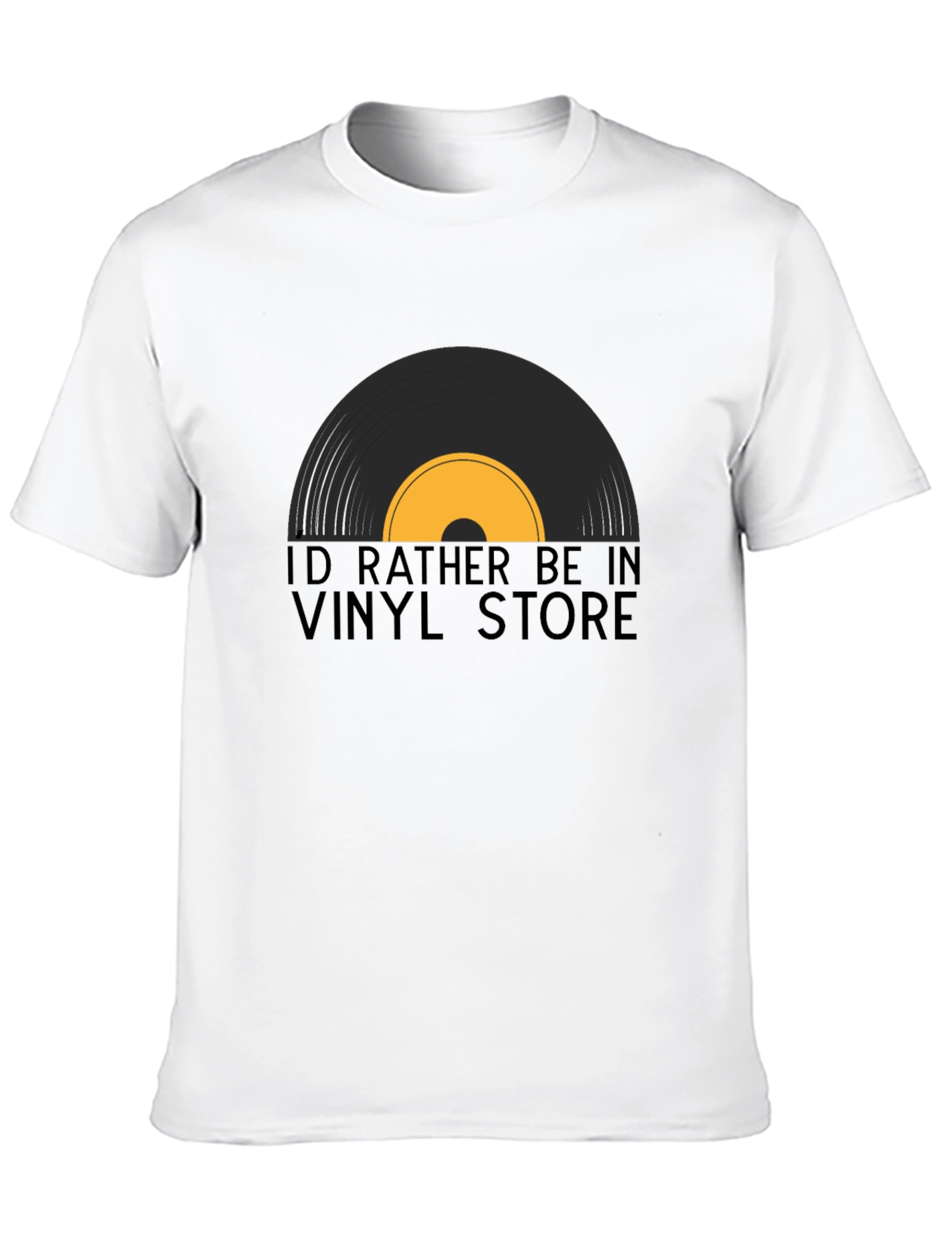 Vinyl Store T-Shirt: Retro Music Lover Tee