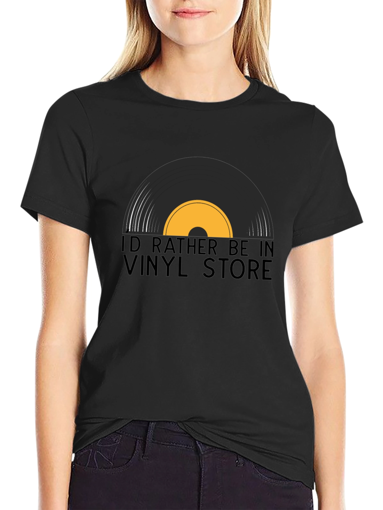 Vinyl Store T-Shirt: Retro Music Lover Tee