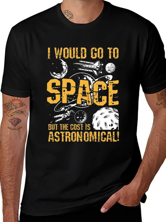 Space Travel Graphic Tee - Funny Astronomy T-Shirt