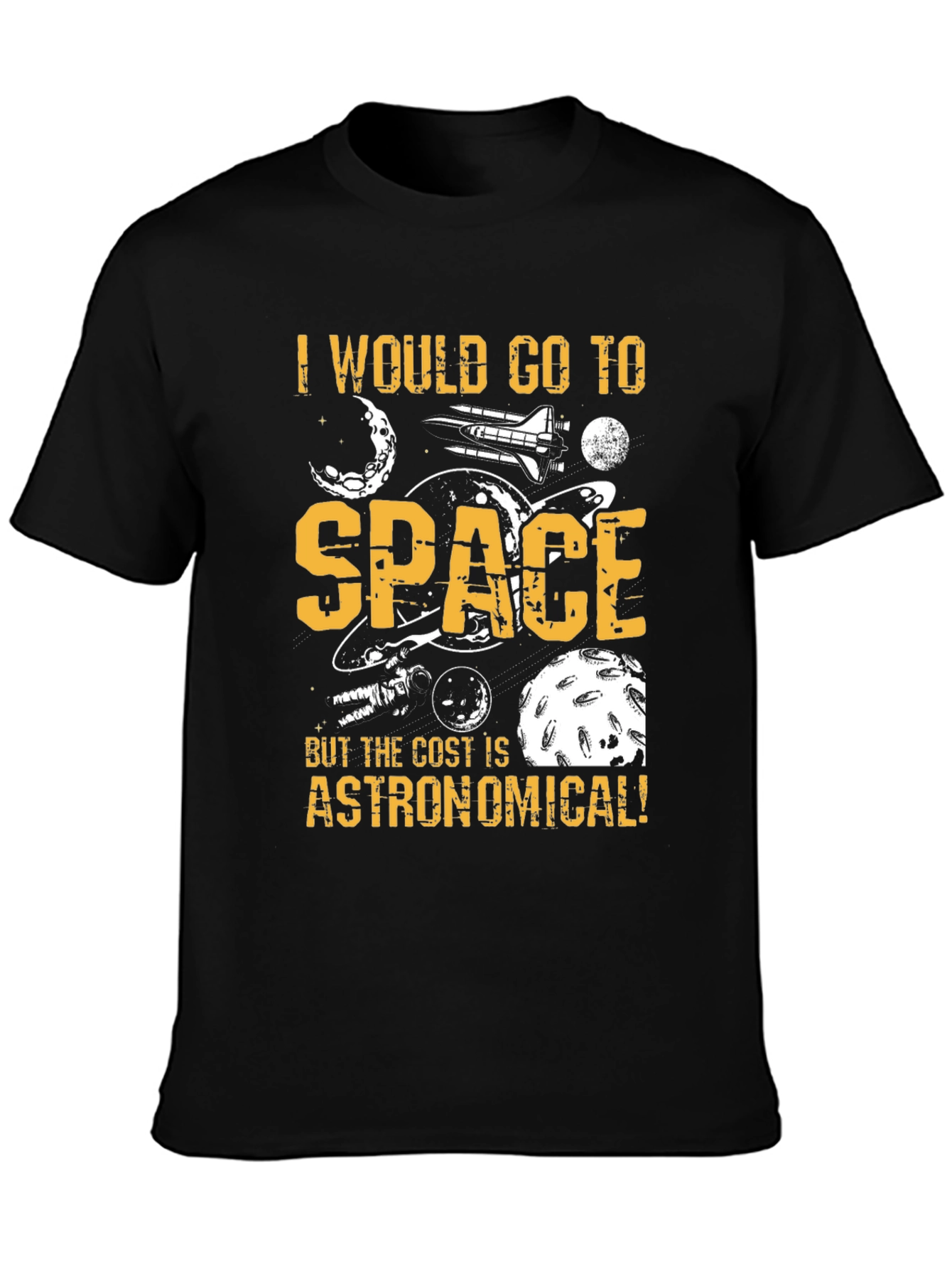 Space Travel Graphic Tee - Funny Astronomy T-Shirt
