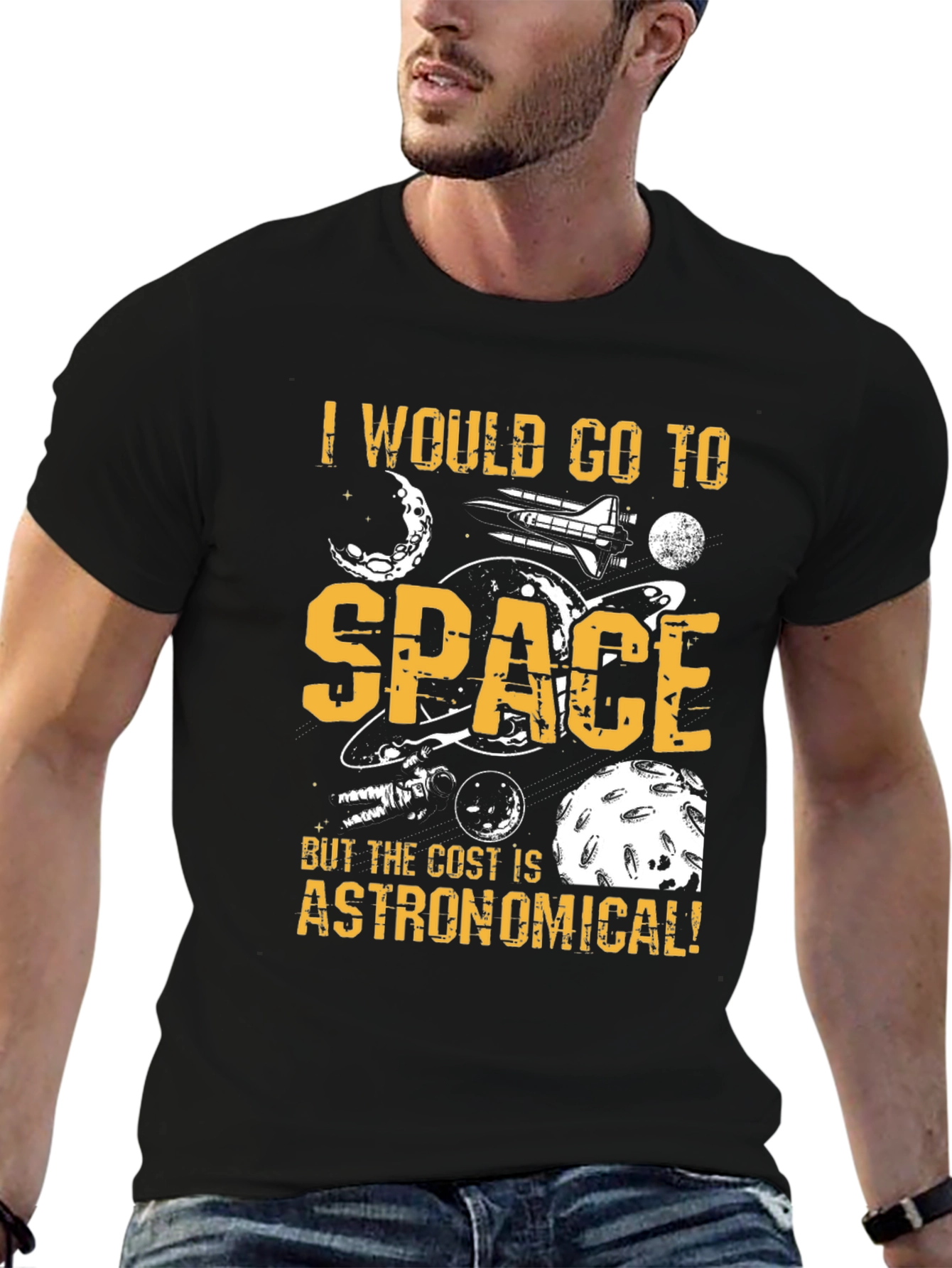 Space Travel Graphic Tee - Funny Astronomy T-Shirt