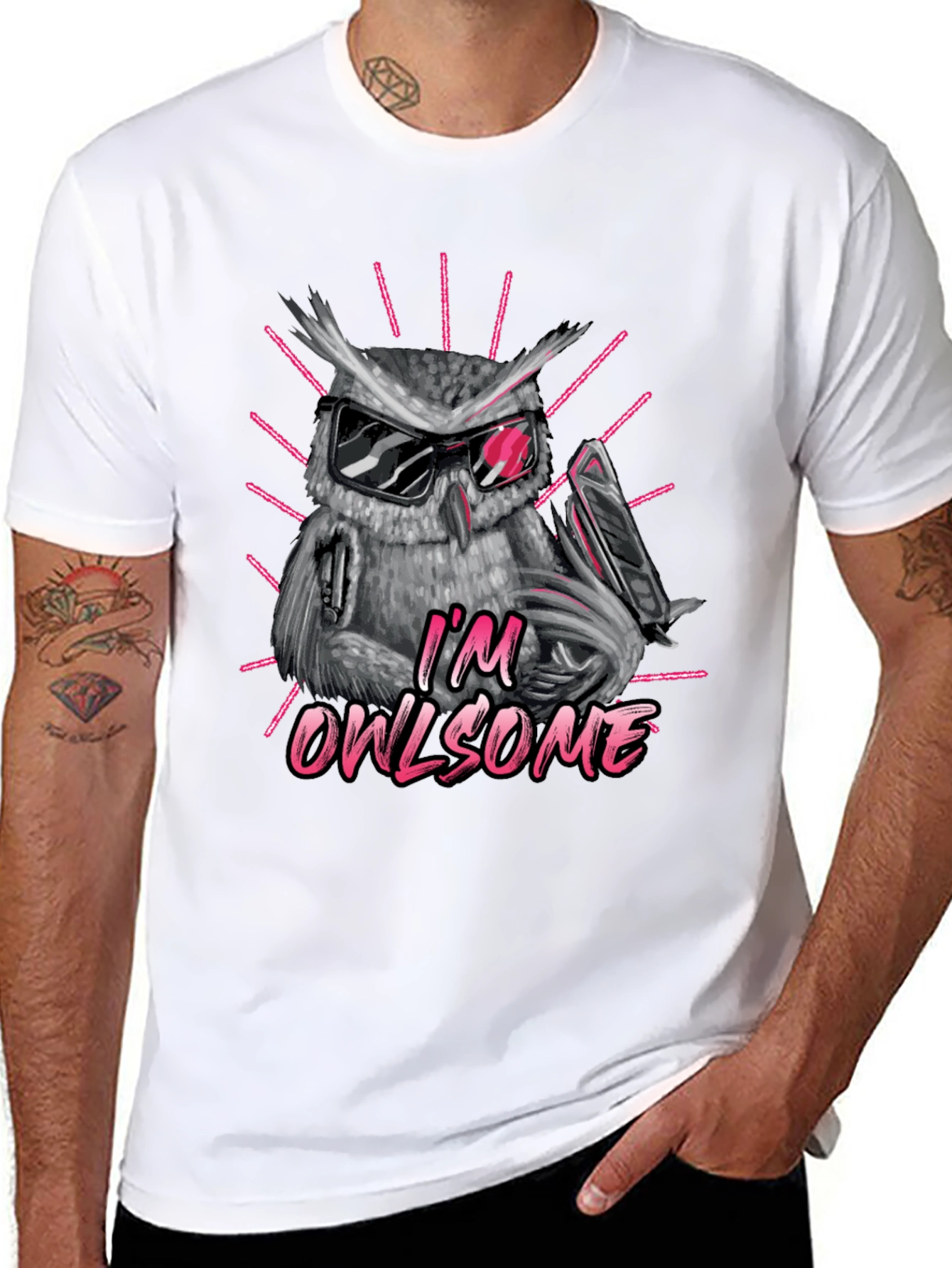 Cool Owl T-Shirt - Im Owlsome!