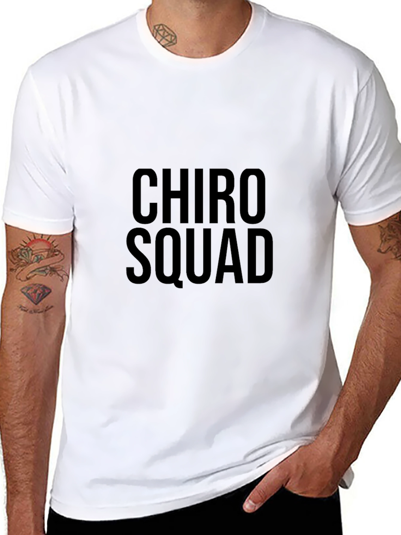 Chiro Squad Black T-Shirt - Chiropractic Pride