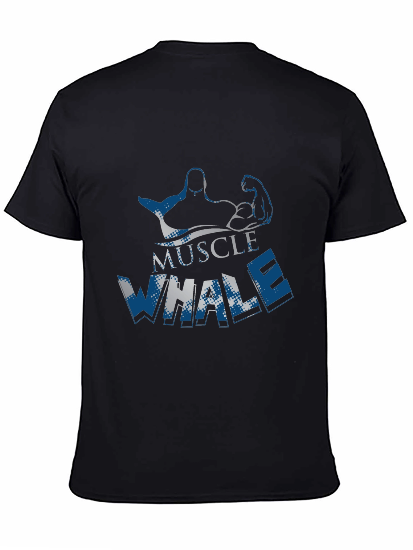 Muscle Whale Graphic Tee - Black