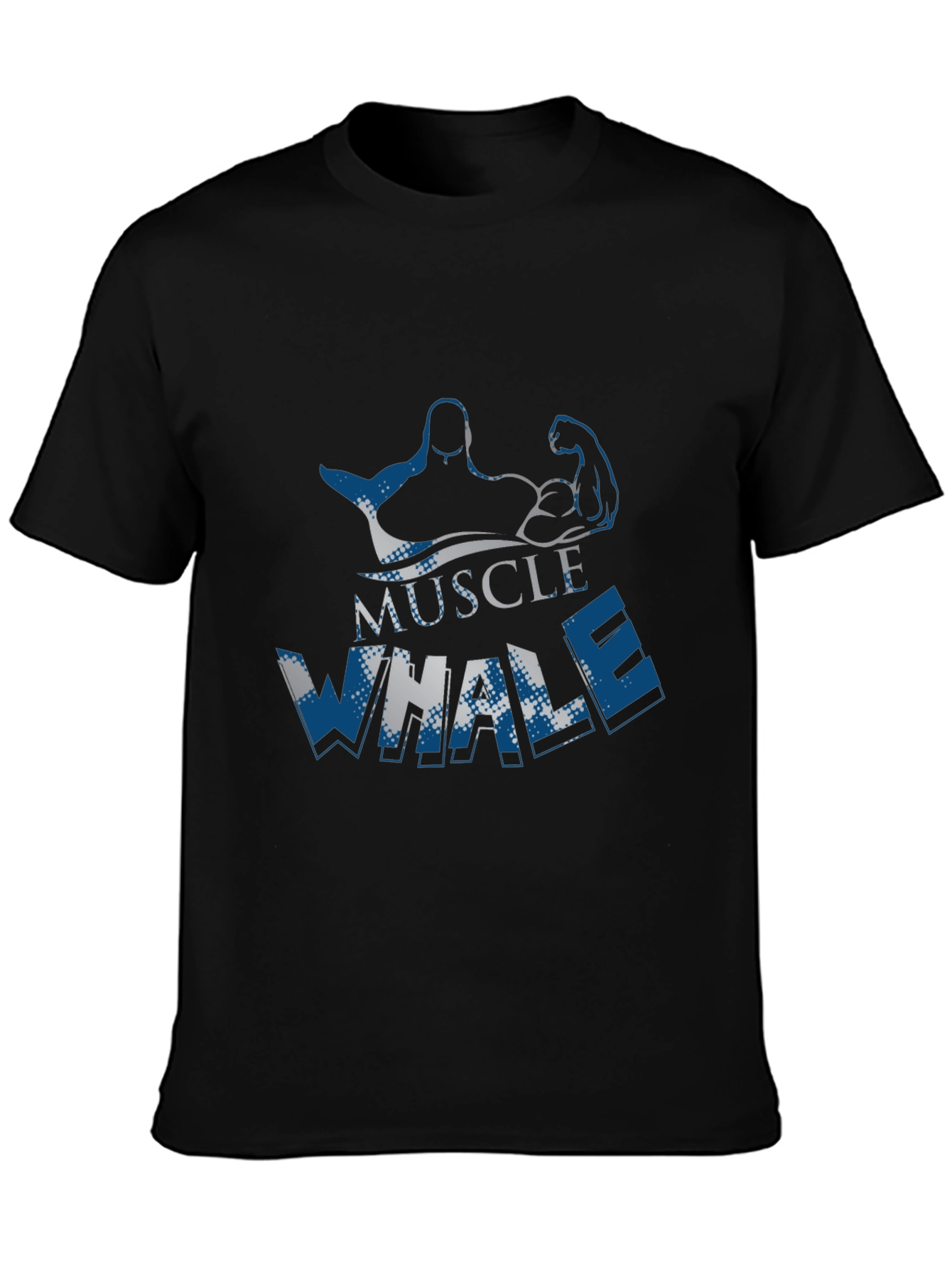 Muscle Whale Graphic Tee - Black