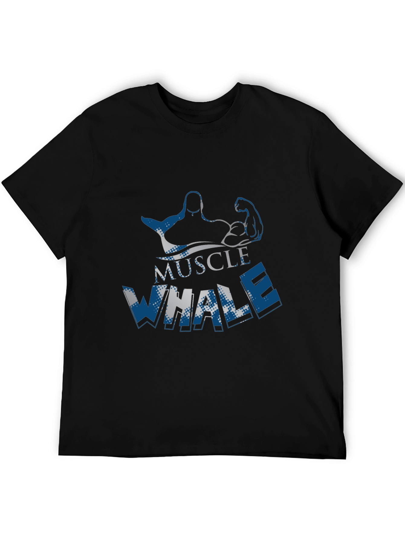 Muscle Whale Graphic Tee - Black