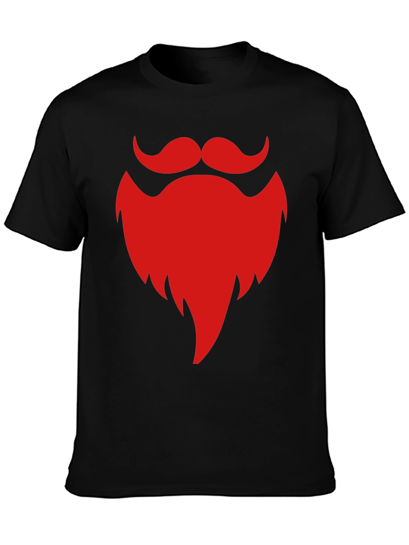Red Beard Graphic Black T-Shirt