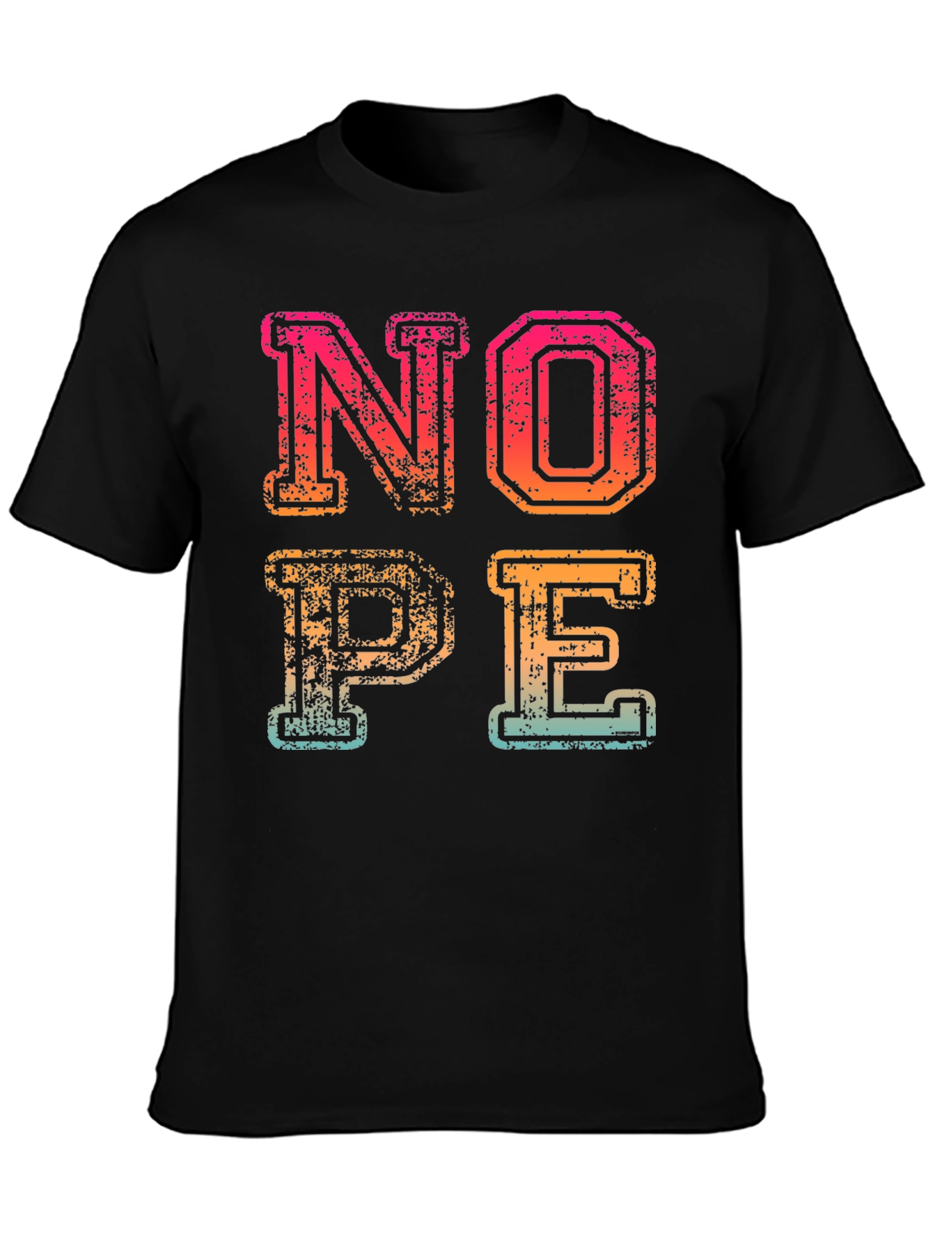 Retro NOPE Graphic Tee - Casual Cotton T-Shirt