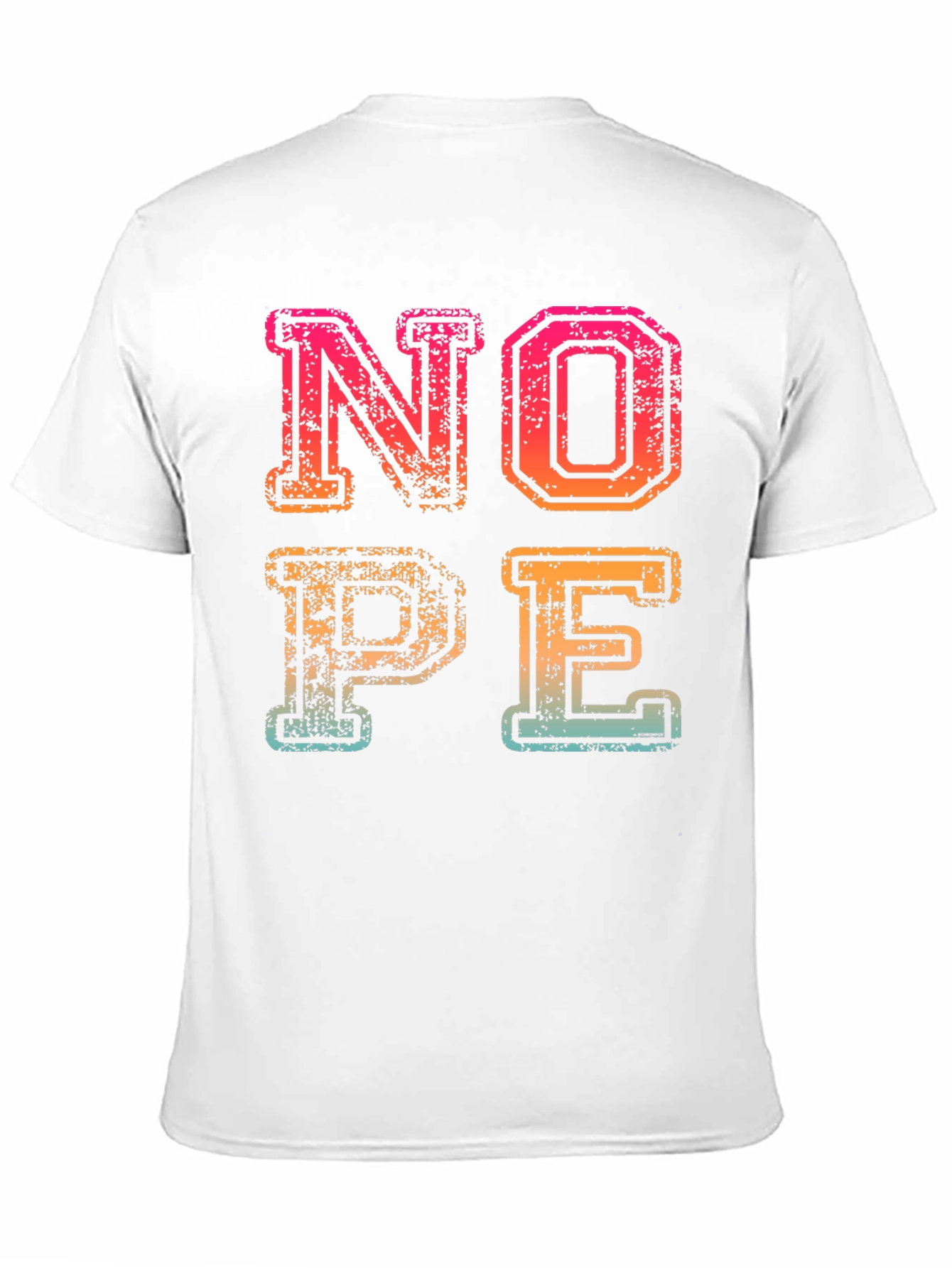 Retro NOPE Graphic Tee - Casual Cotton T-Shirt