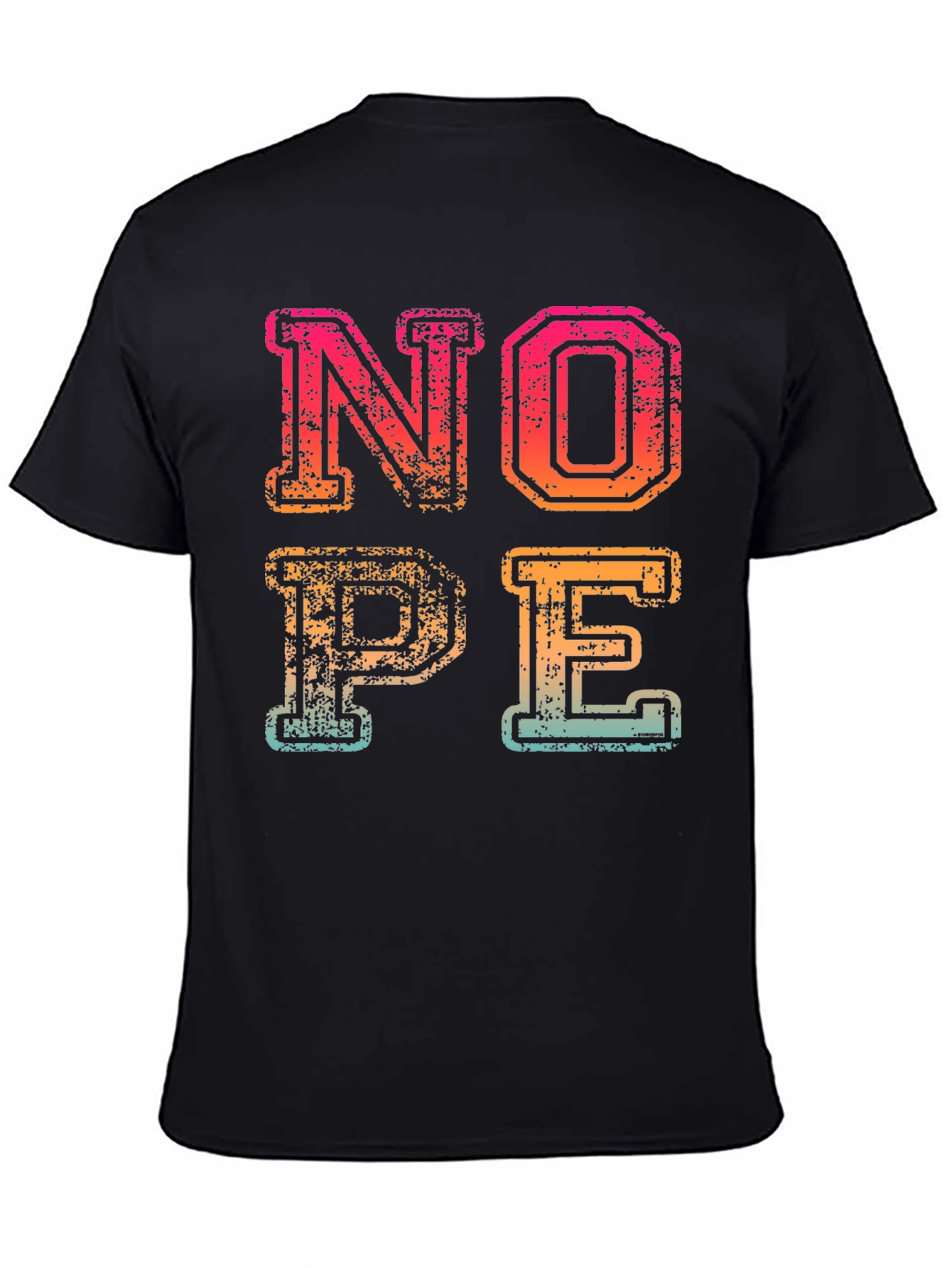 Retro NOPE Graphic Tee - Casual Cotton T-Shirt