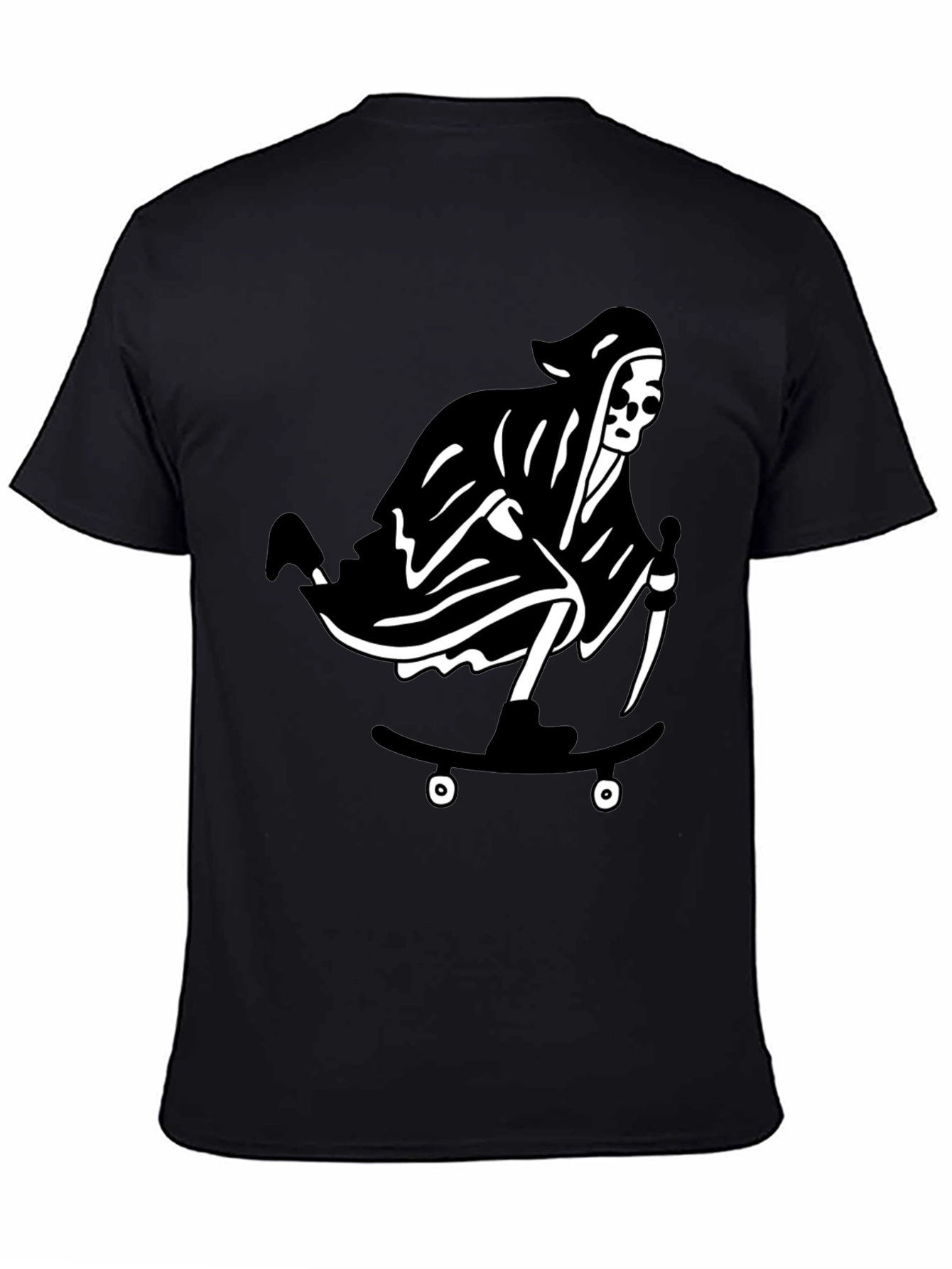 Grim Reaper Skateboard Graphic T-Shirt