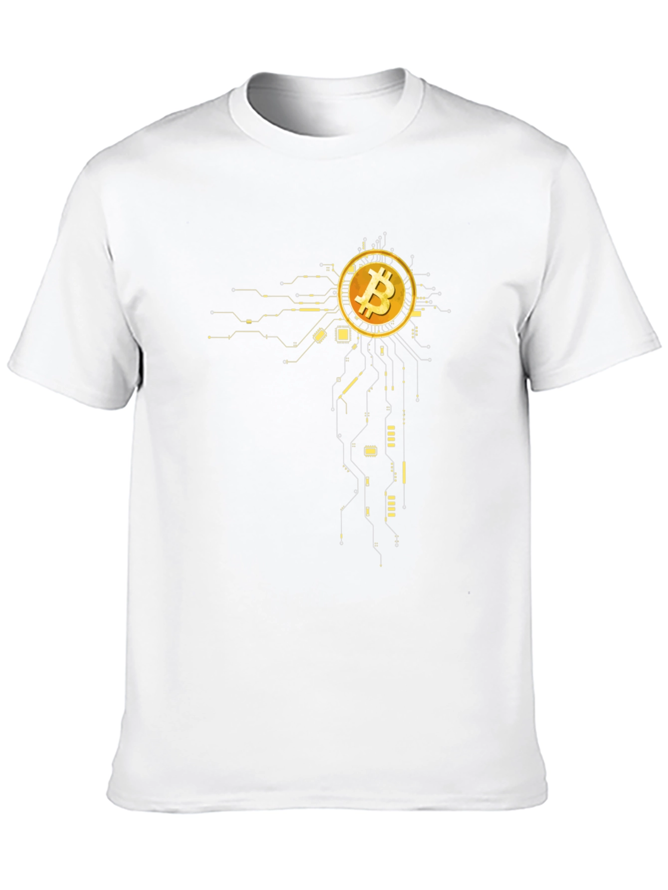 Bitcoin Circuit Design Black T-Shirt