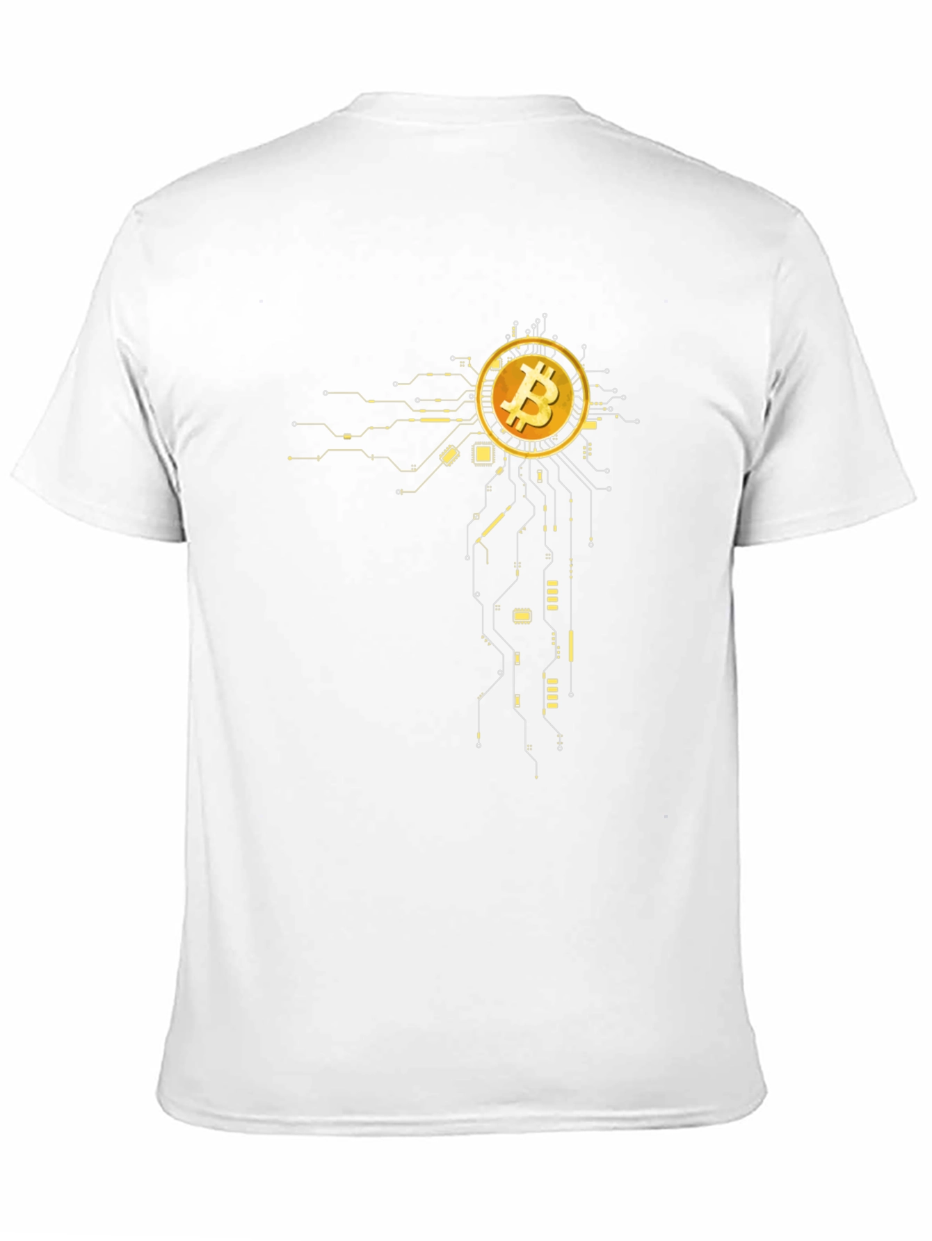 Bitcoin Circuit Design Black T-Shirt