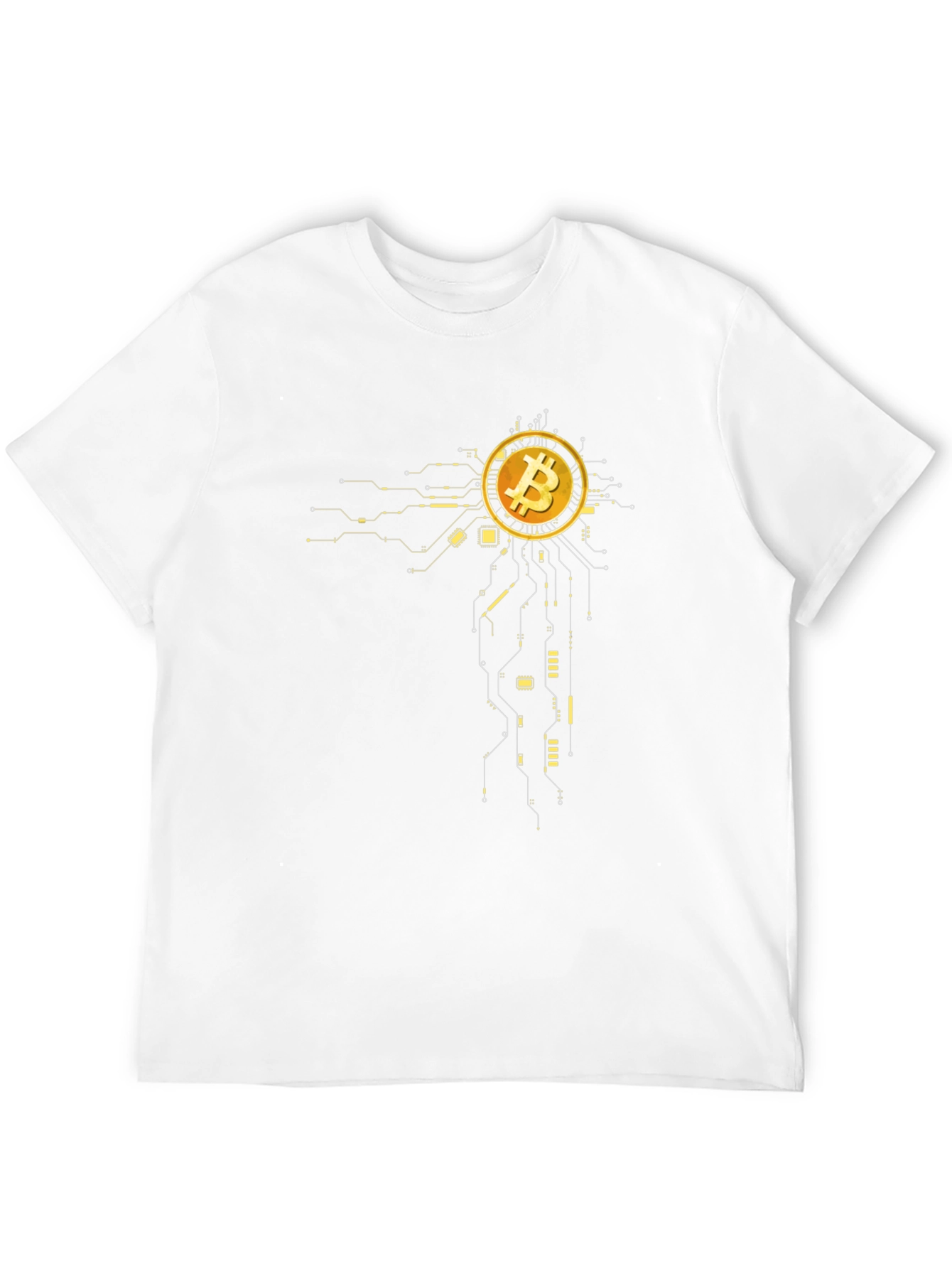 Bitcoin Circuit Design Black T-Shirt