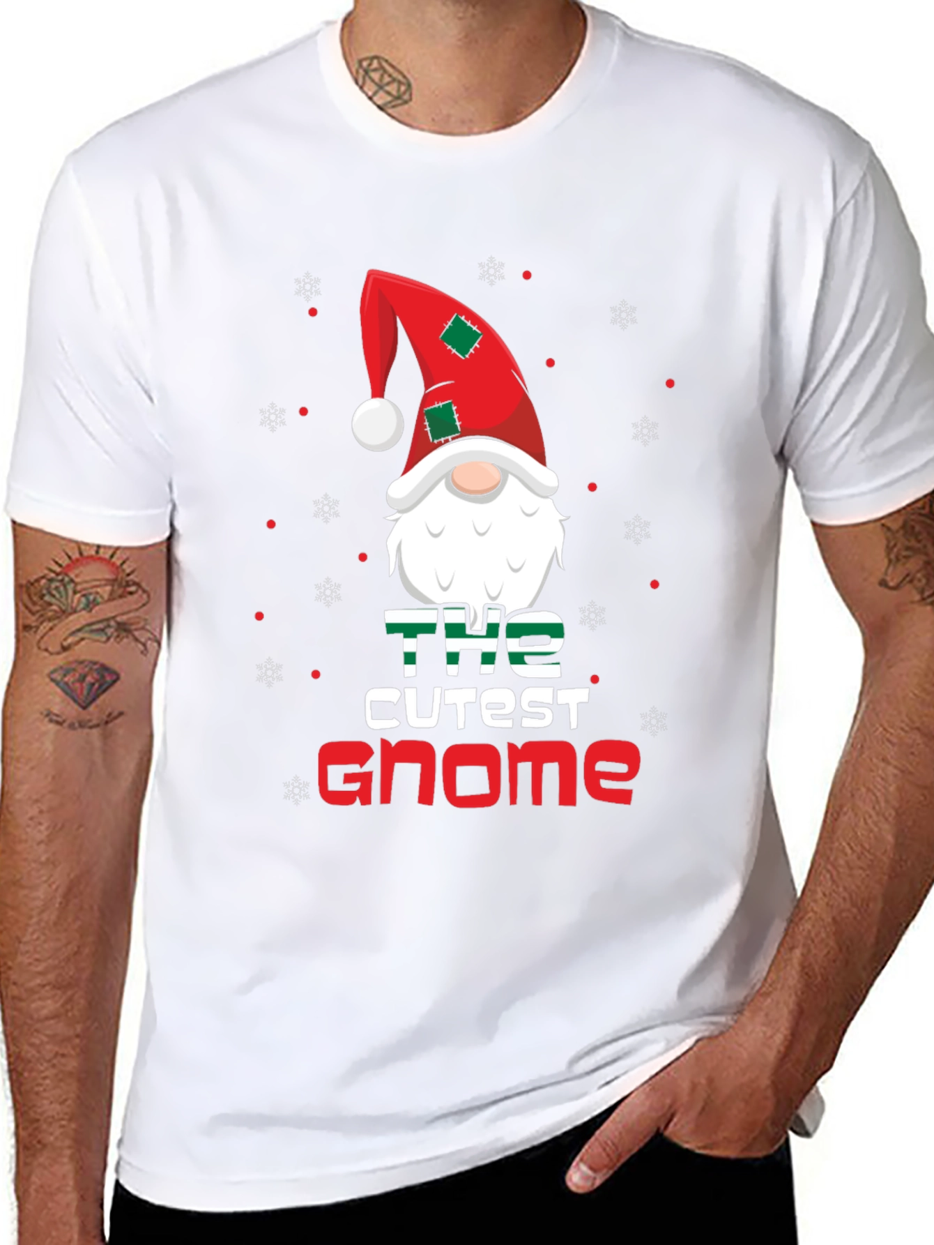 Cutest Gnome Christmas Graphic T-Shirt