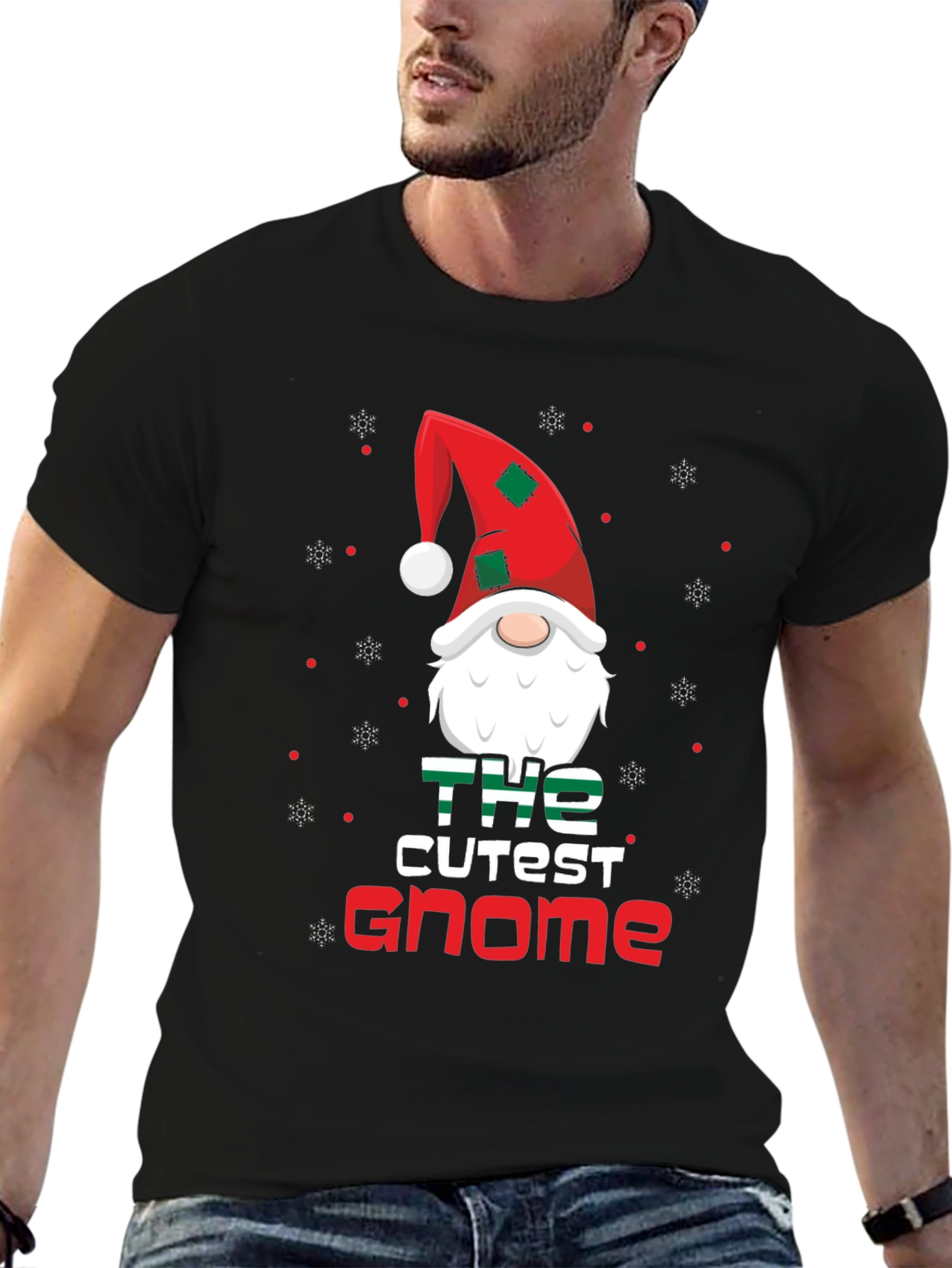 Cutest Gnome Christmas Graphic T-Shirt