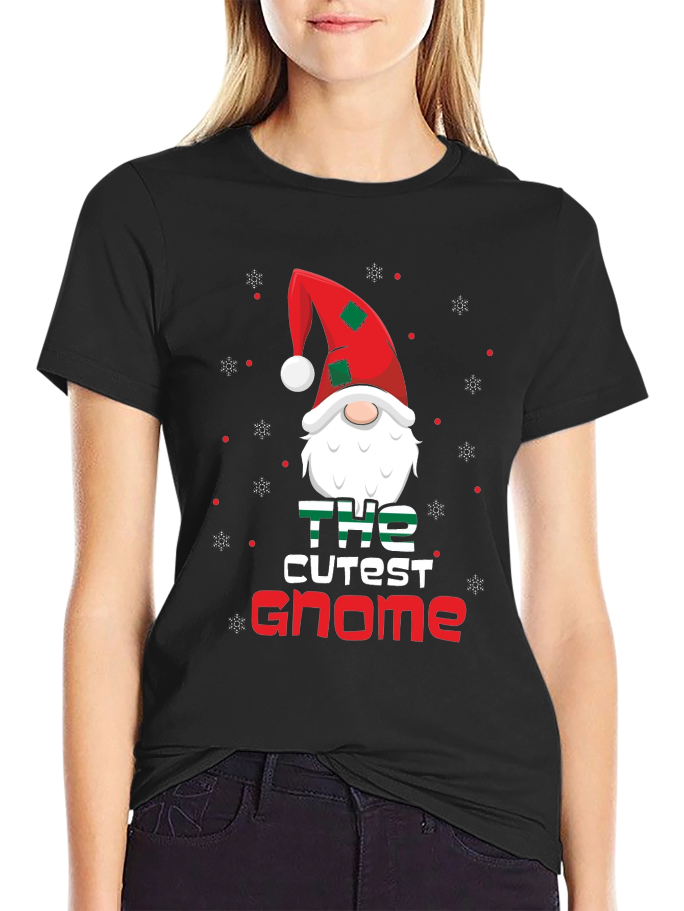 Cutest Gnome Christmas Graphic T-Shirt