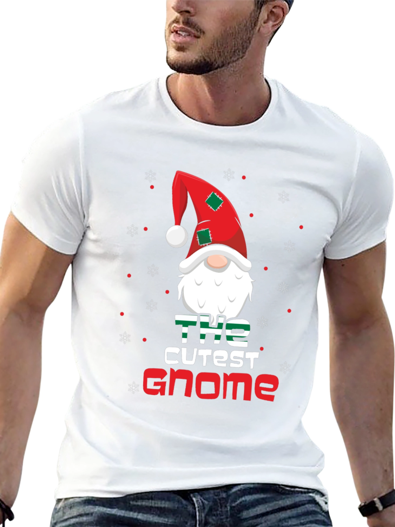 Cutest Gnome Christmas Graphic T-Shirt