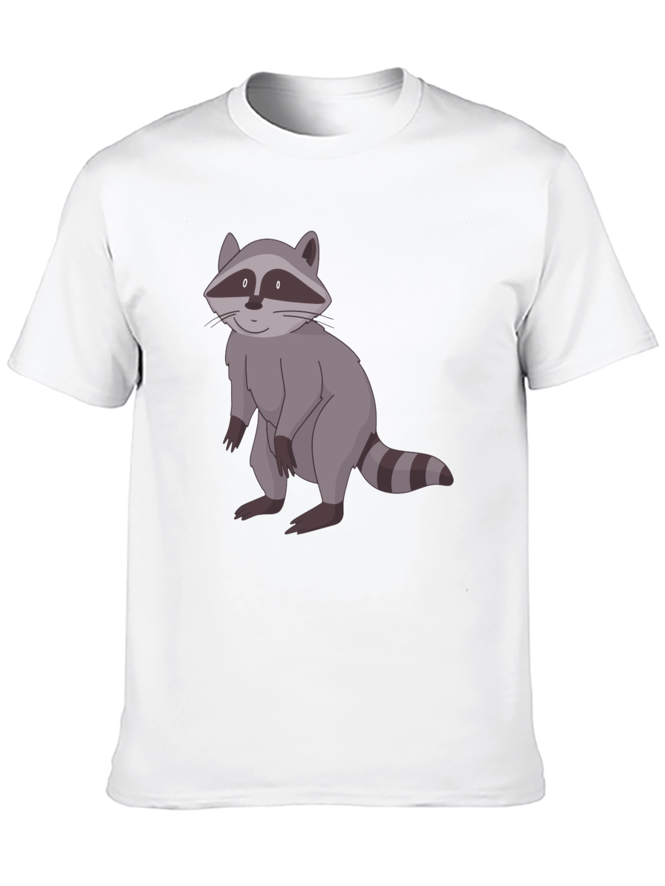 Raccoon Graphic Print Black T-Shirt
