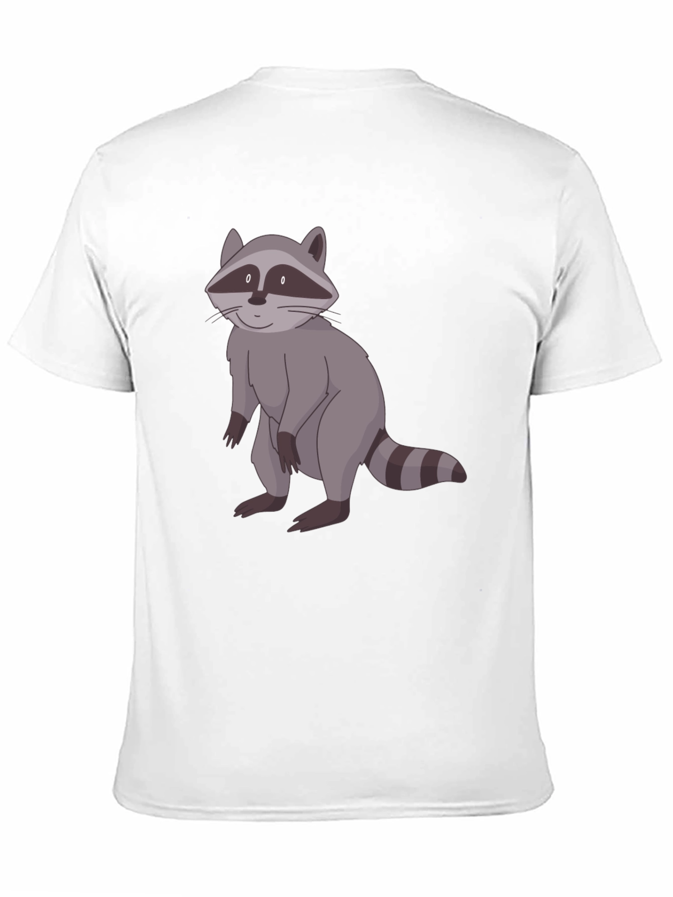 Raccoon Graphic Print Black T-Shirt