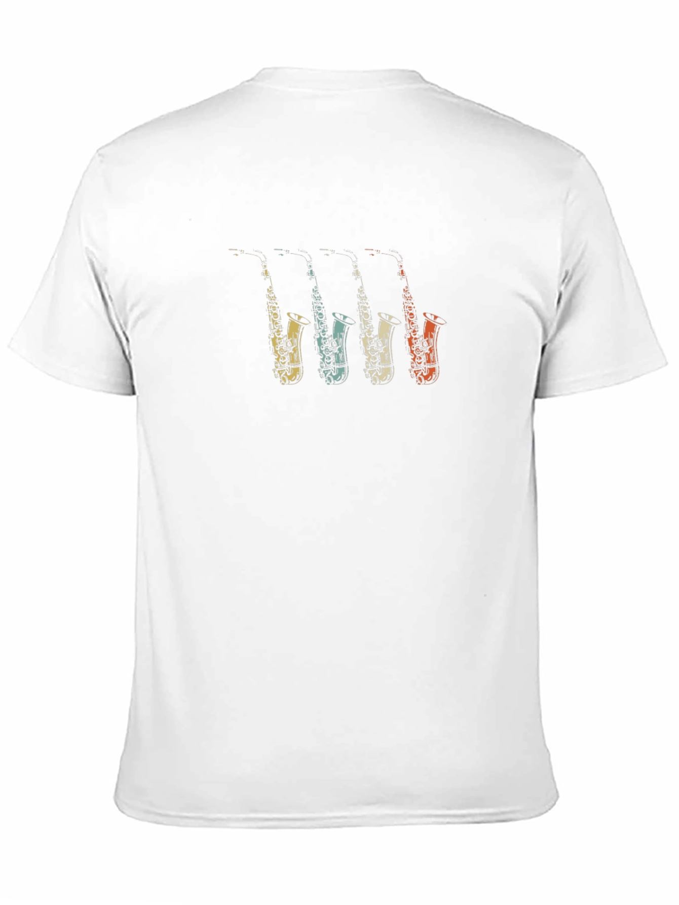 Retro Saxophone Graphic Tee - Classic Band Shirt