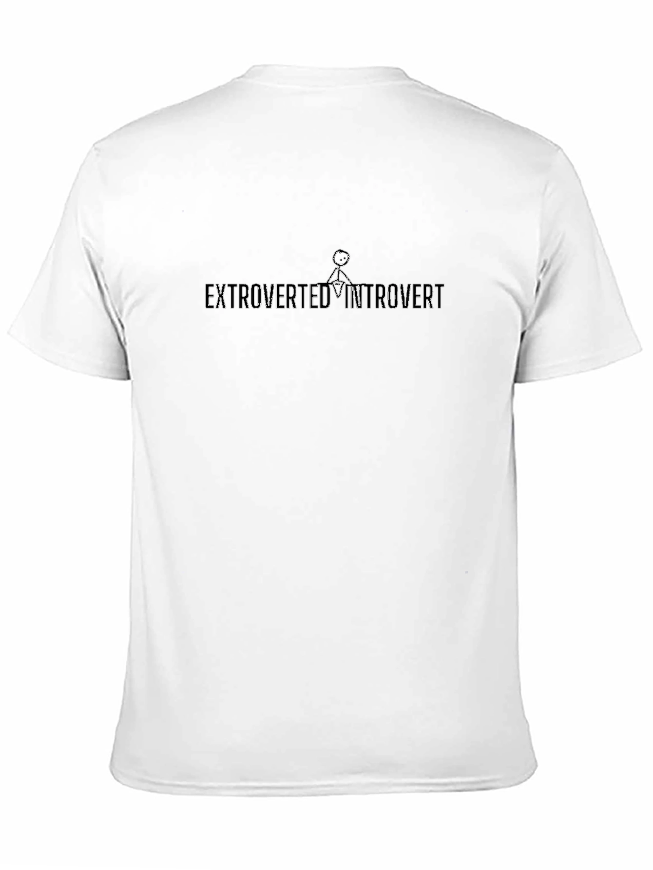 Extroverted Introvert Graphic Tee - Black