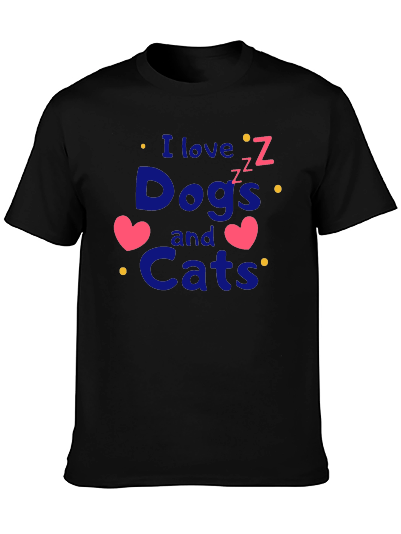 I Love Dogs and Cats Graphic Tee
