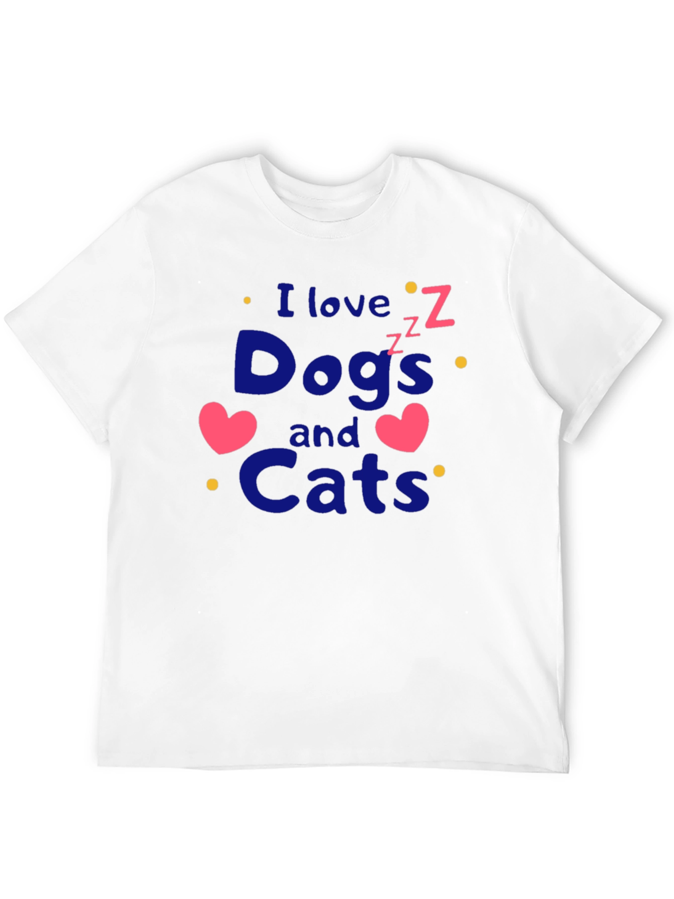 I Love Dogs and Cats Graphic Tee