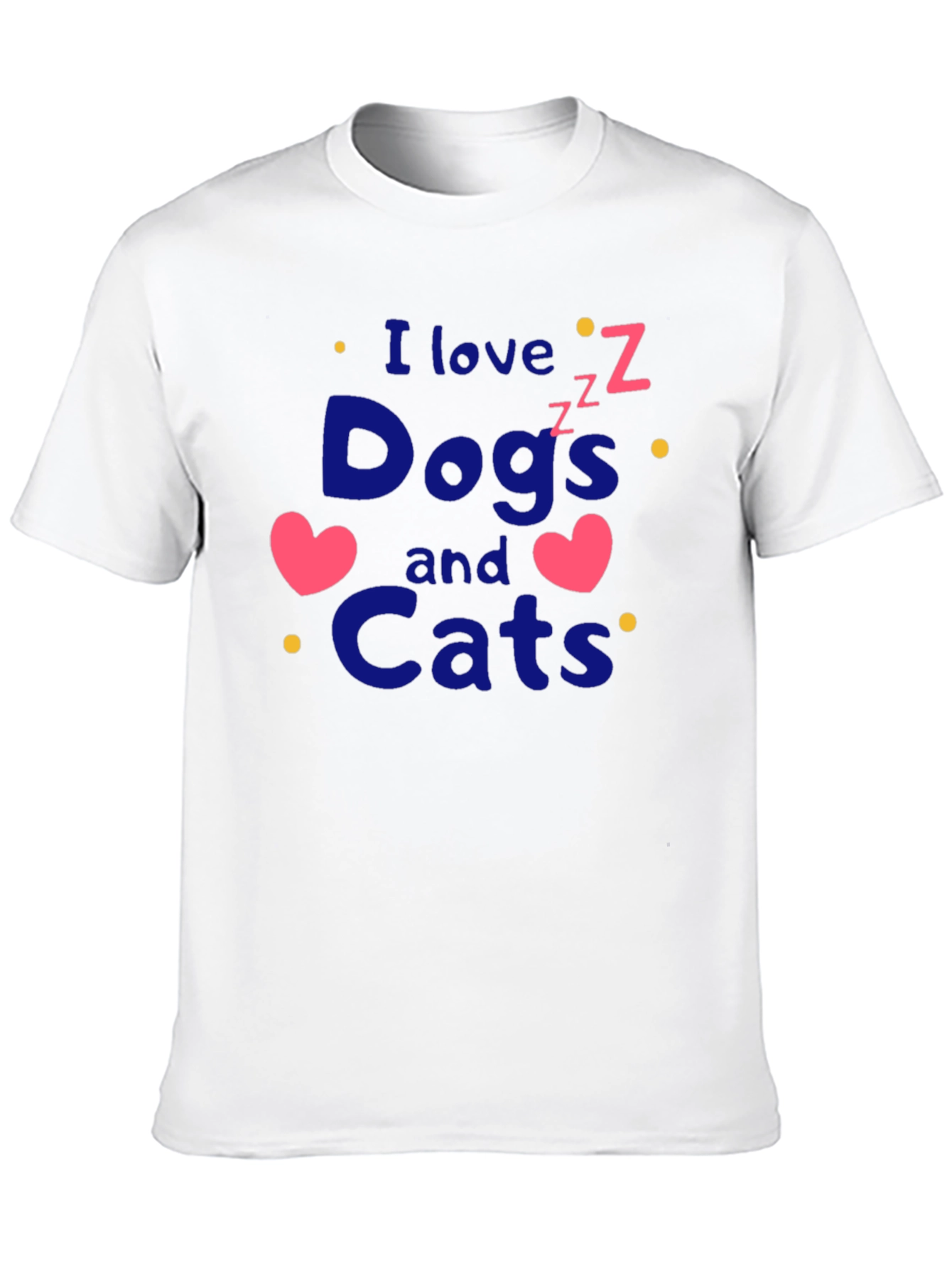 I Love Dogs and Cats Graphic Tee