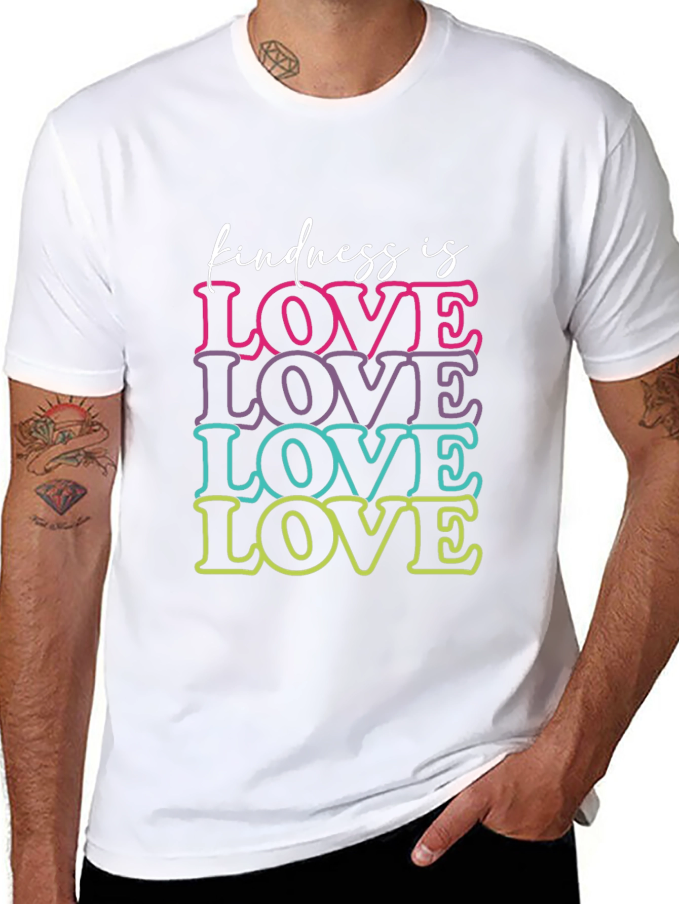 Kindness is Love Graphic T-Shirt