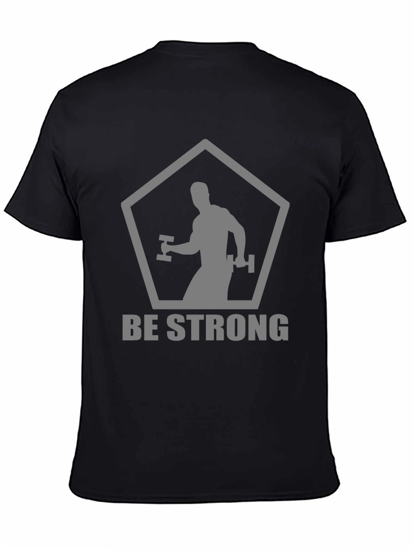Be Strong Black T-Shirt - Gym & Fitness