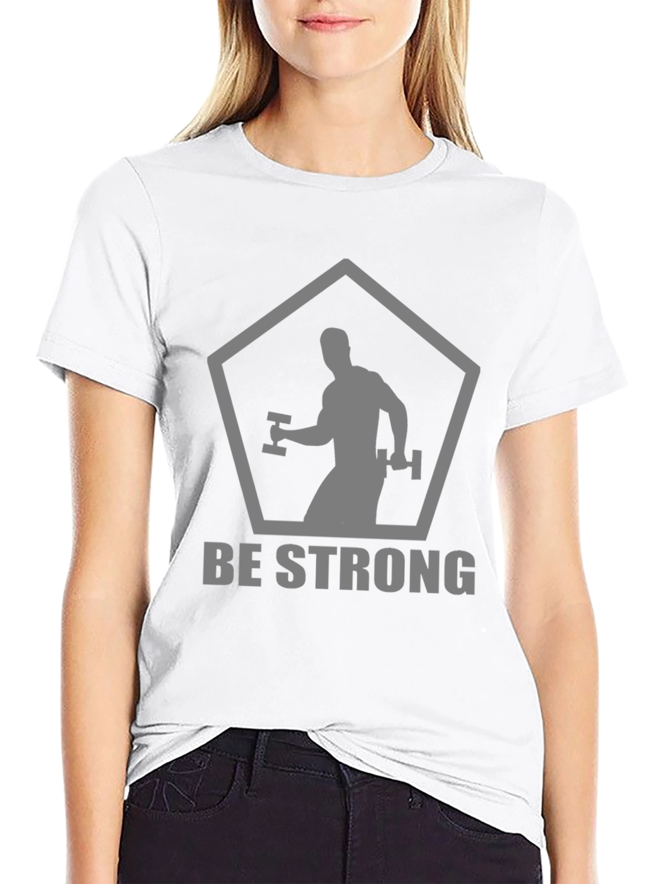 Be Strong Black T-Shirt - Gym & Fitness