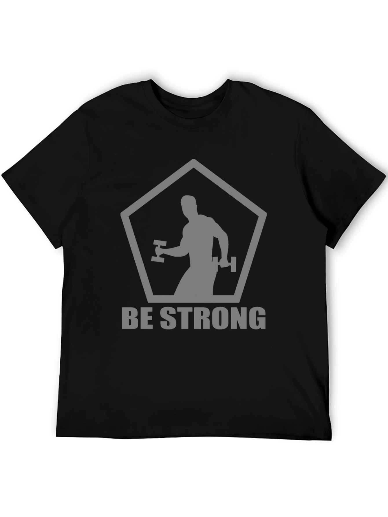 Be Strong Black T-Shirt - Gym & Fitness