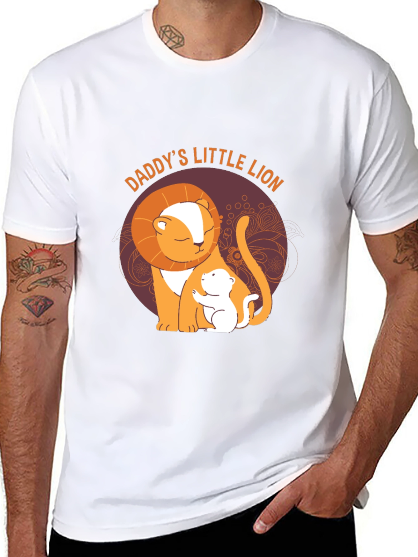 Daddys Little Lion Graphic T-Shirt
