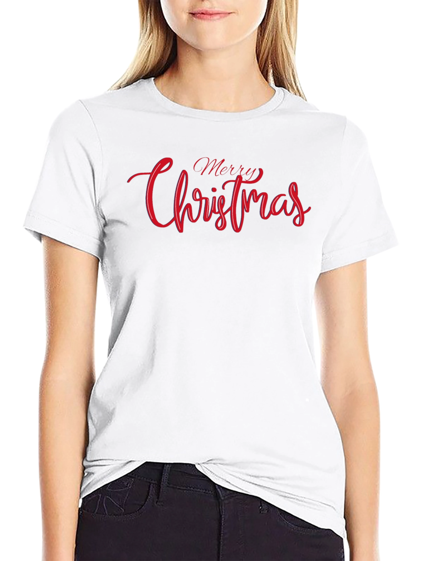 Merry Christmas Graphic Tee - Holiday Festive Shirt