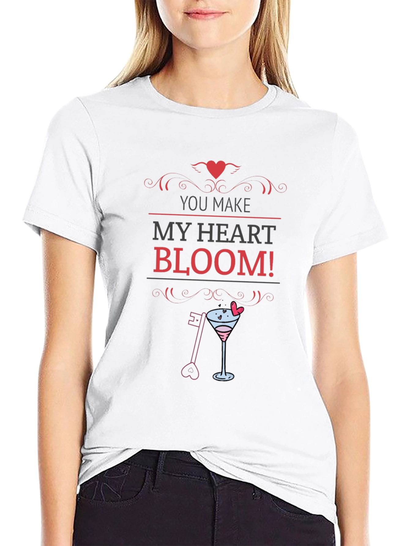 You Make My Heart Bloom Valentines T-Shirt