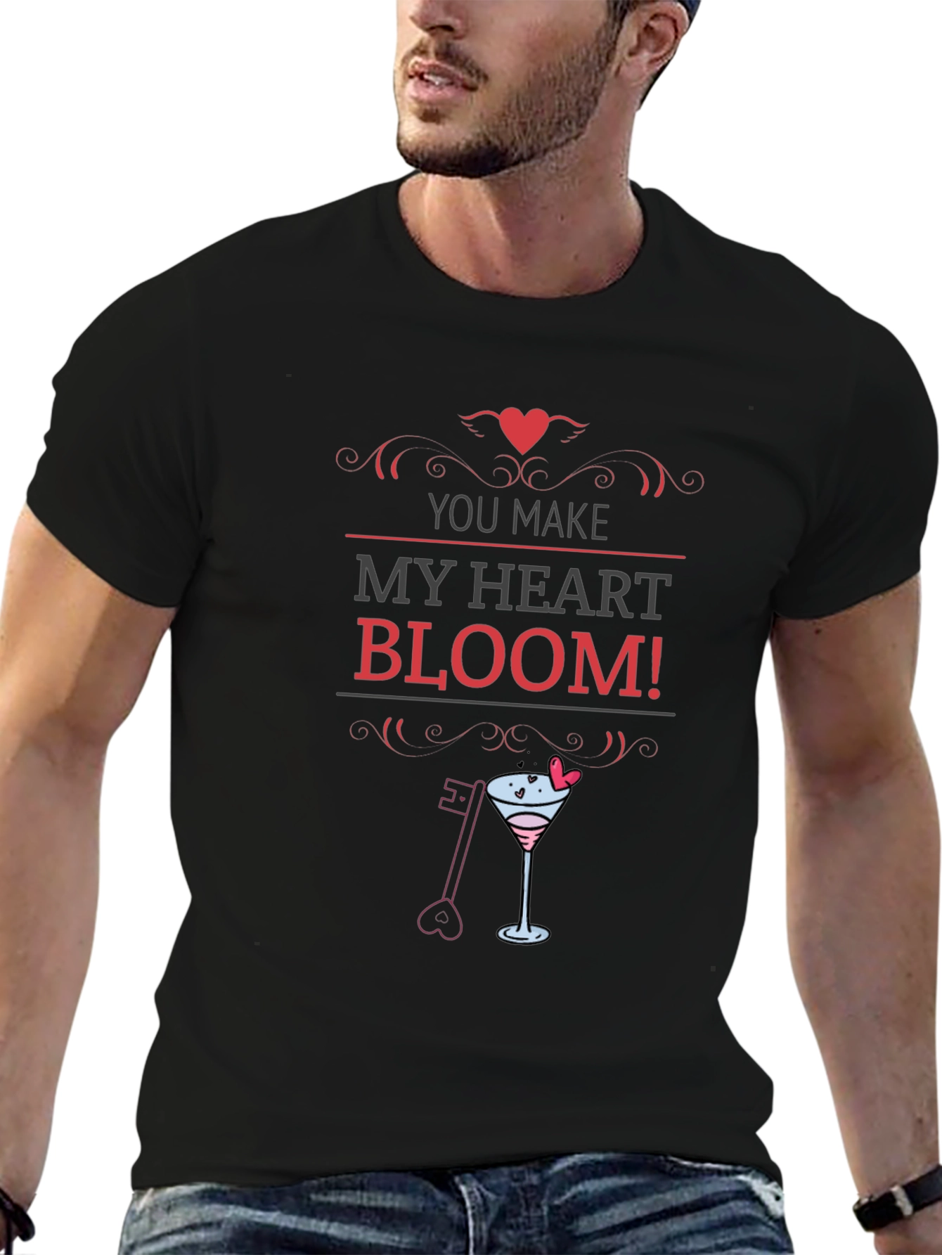 You Make My Heart Bloom Valentines T-Shirt