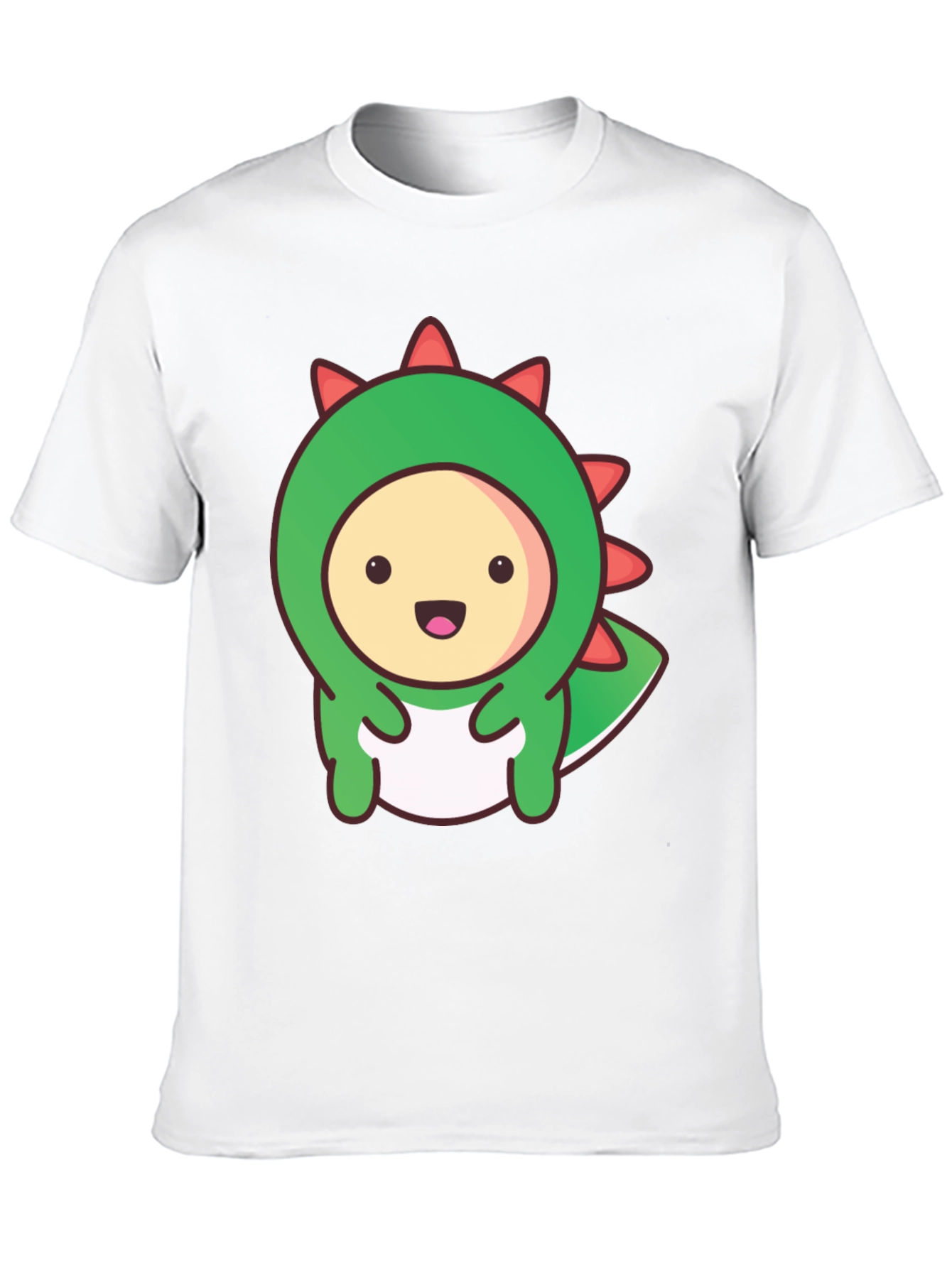 Kawaii Dinosaur Graphic Tee - Soft Cotton T-Shirt