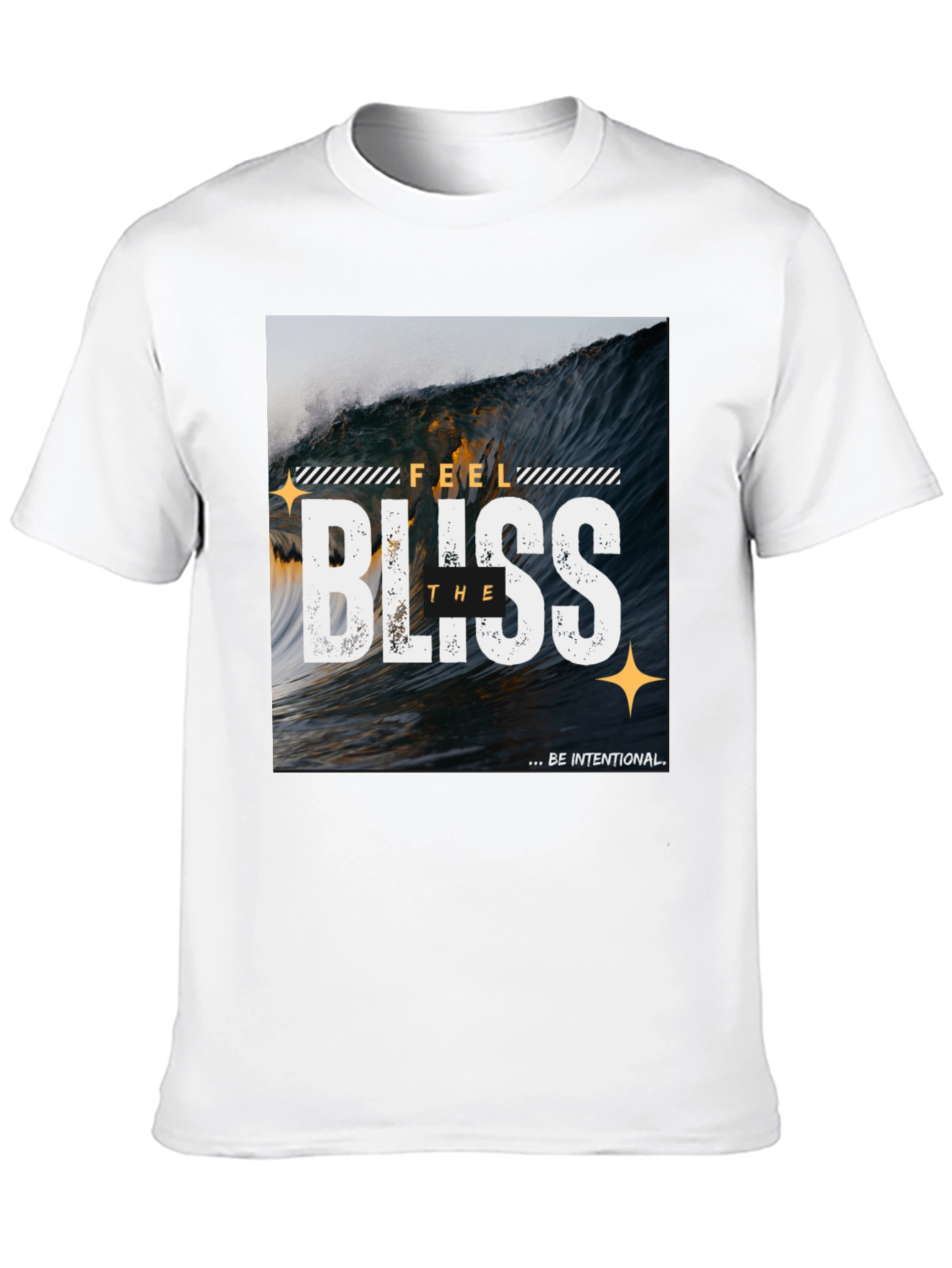 Feel the Bliss Graphic T-Shirt - Black