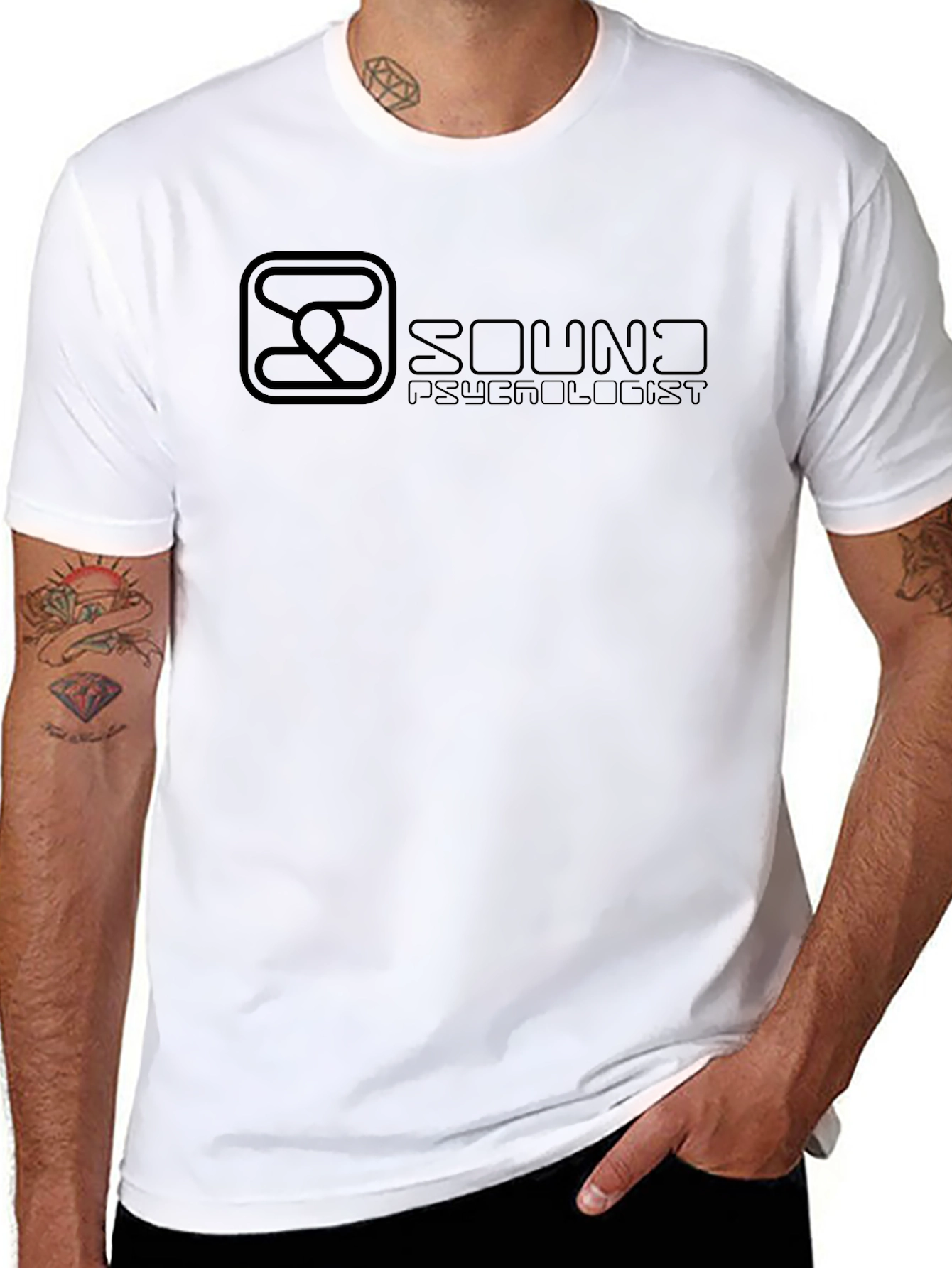 Sound Psychologist Graphic T-Shirt - Black Crew Neck Tee