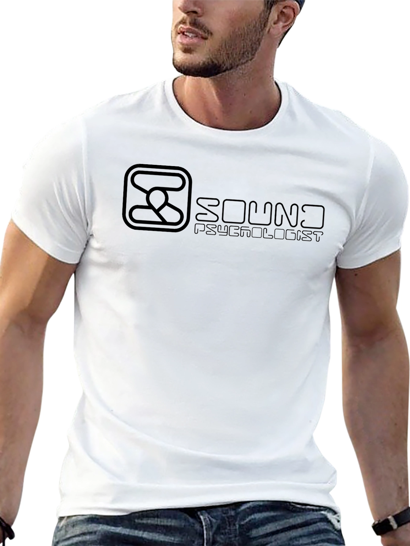Sound Psychologist Graphic T-Shirt - Black Crew Neck Tee
