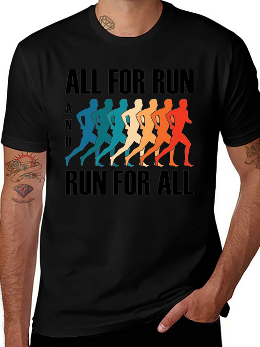 Retro Runner Tee: All For Run Run For All